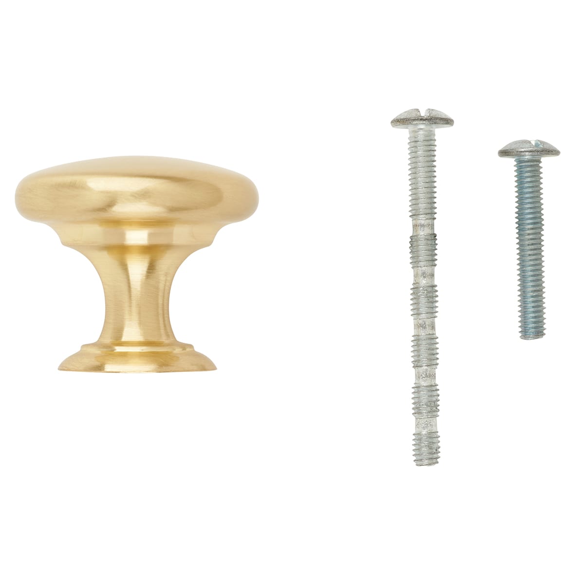 Crofts & Assinder Monmouth Round Cabinet Knob - 32mm Diameter - Brushed Satin Brass - view 5