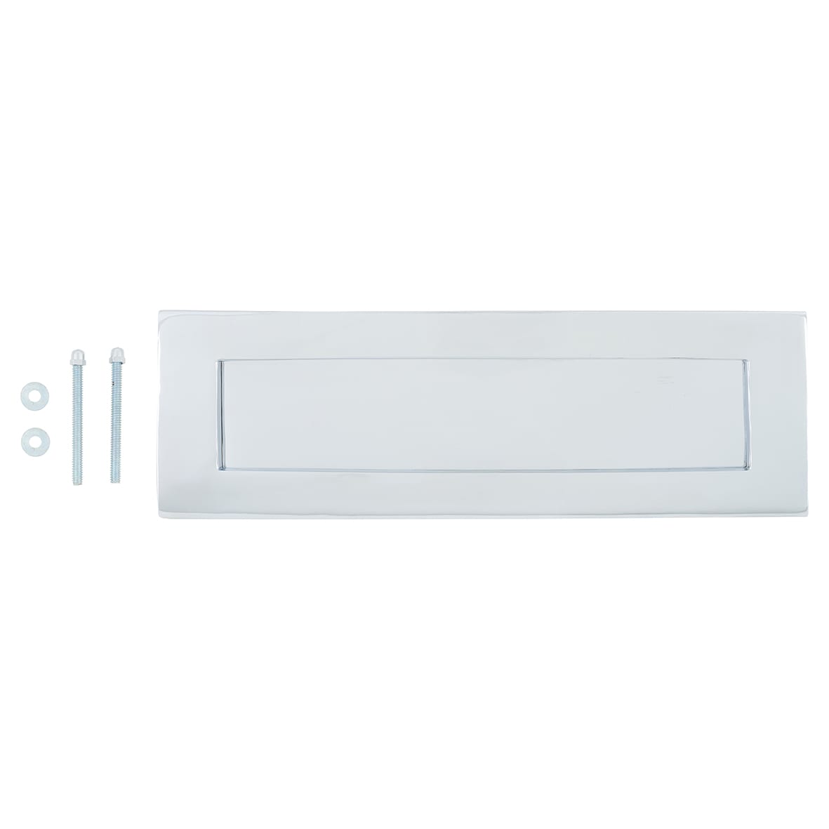 Letter Plate - 359 x 113mm - Polished Chrome - view 3