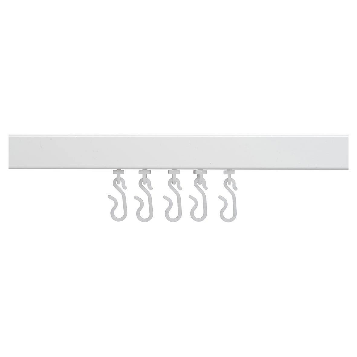 Shower Rail - Straight - Professional Profile - 800-1830mm Length - White - view 3