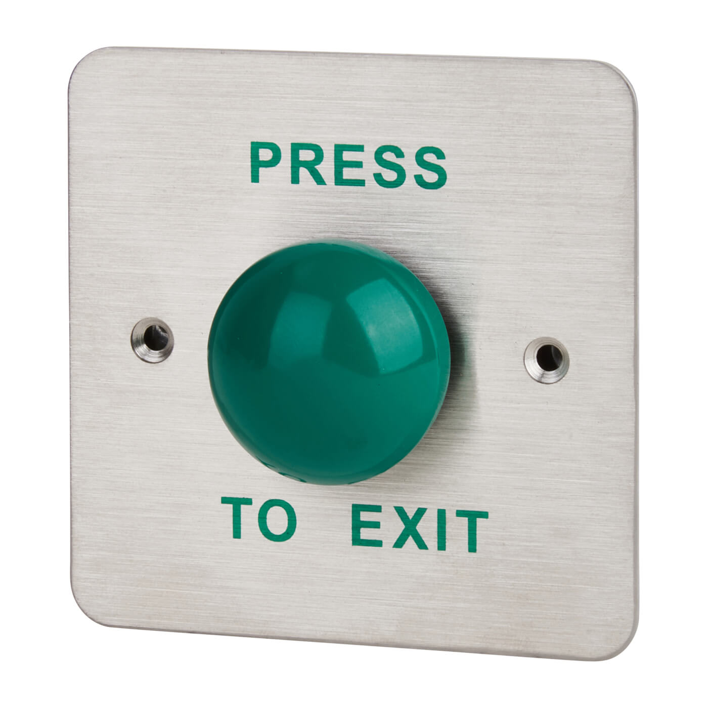 High Impact Flush Dome Press To Exit Switch - 85 x 85mm - Single - view 2