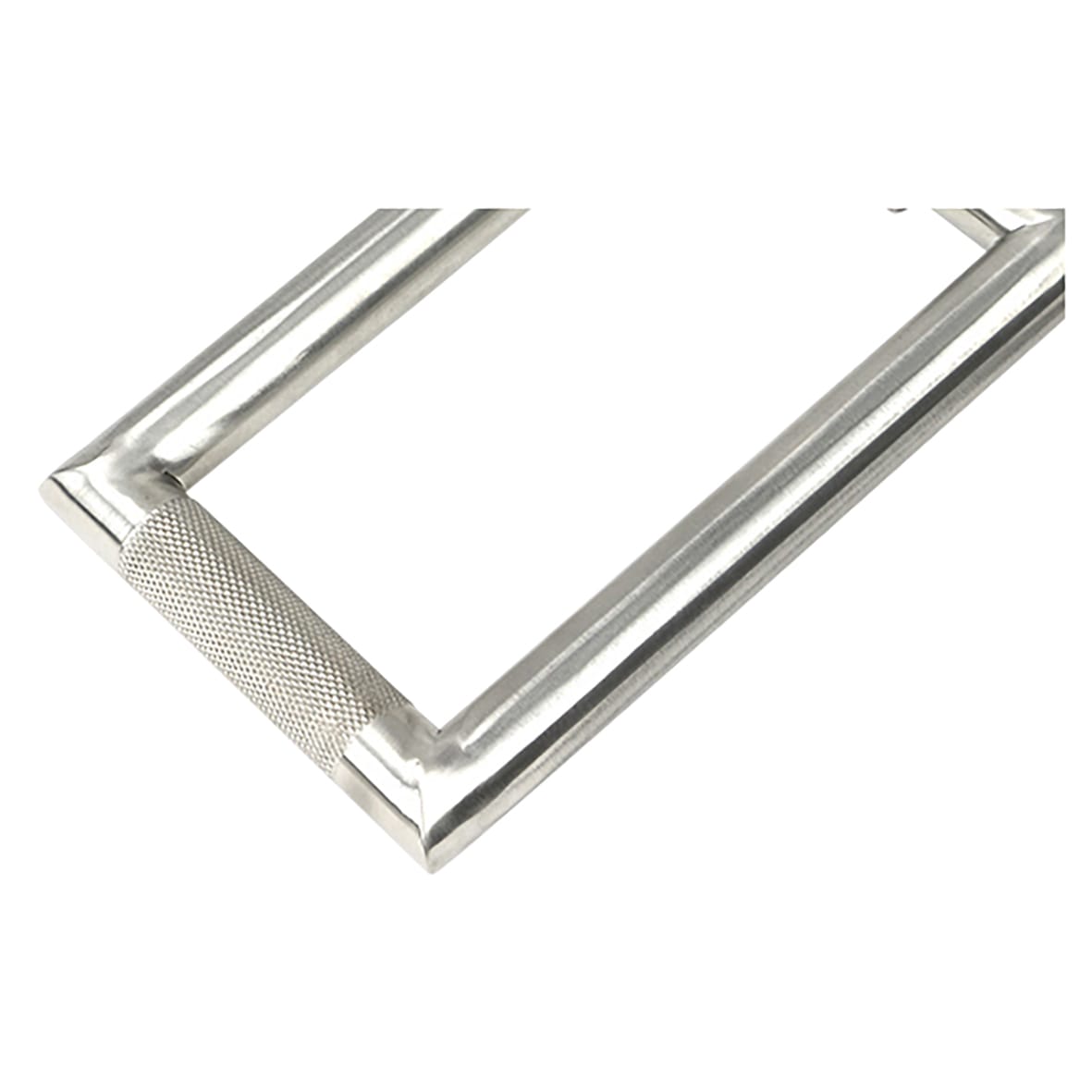 Brompton Rectangular Knurled Door Knocker - Satin Stainless Steel - 145 x 90mm - view 4