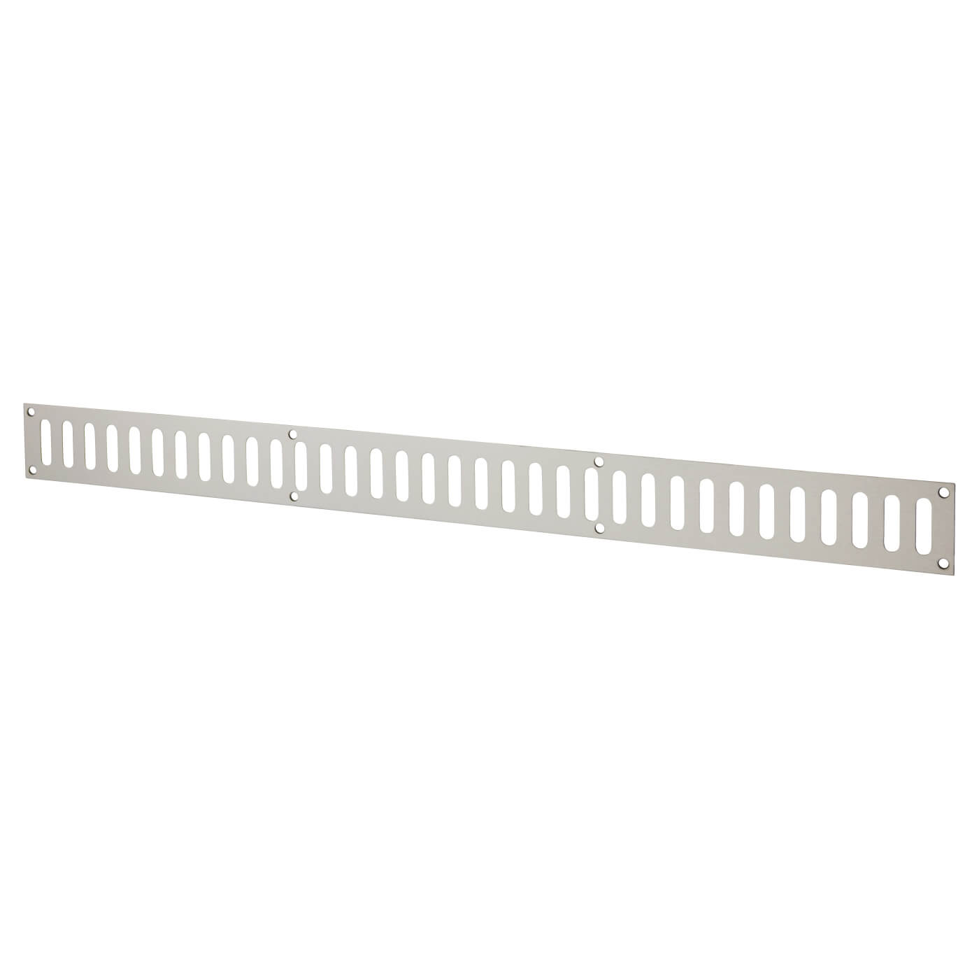 Plain Slotted Vent - 600 x 51mm - 6650mm² Free Air Flow - Polished Stainless Steel - view 2