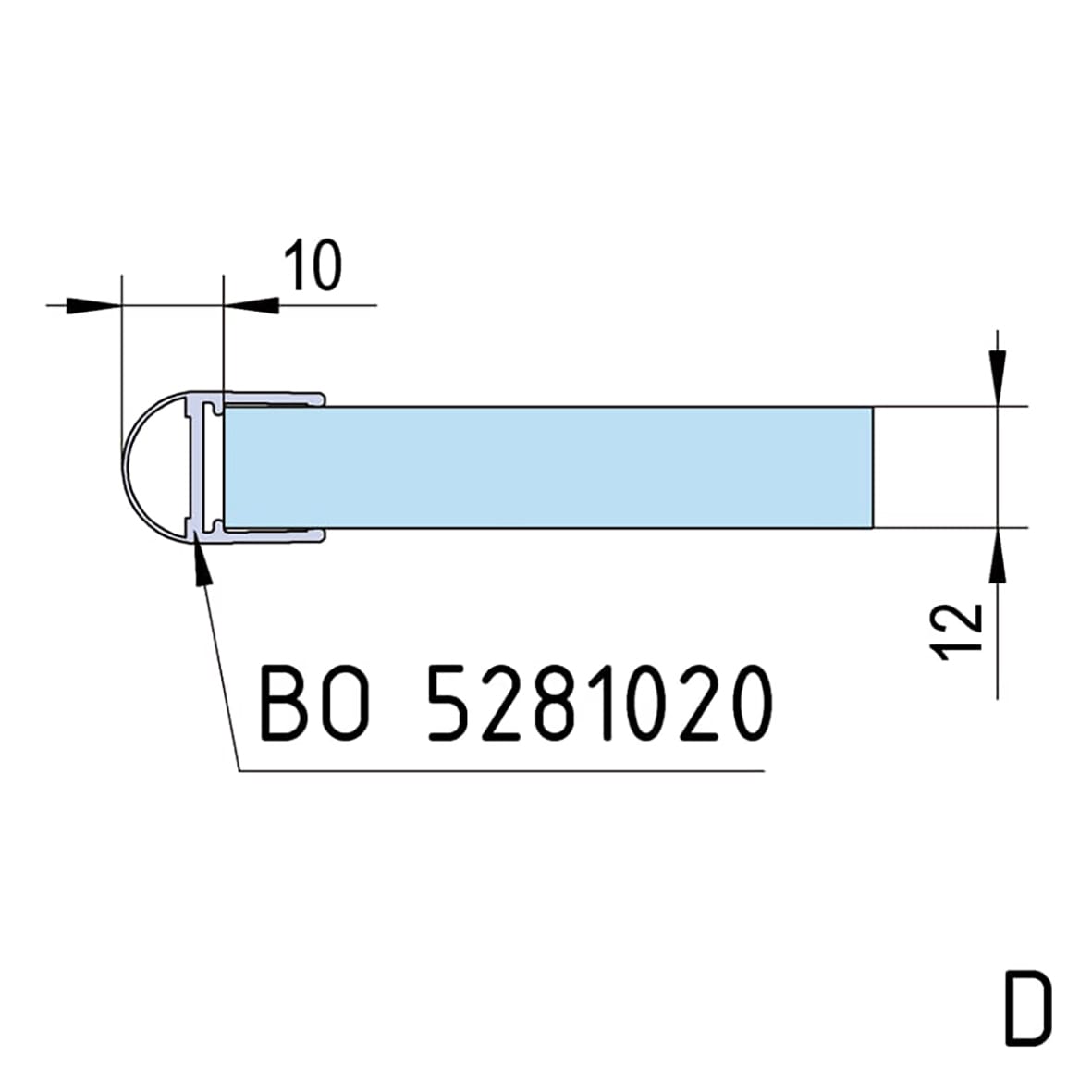 Bilbao Select Glass to Wall Shower Hinge - Double Sided - 8-12mm Glass - Polished Chrome - view 2