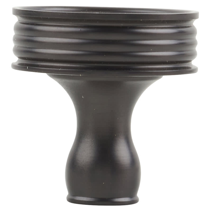 Marcus Venetian Round Cabinet Knob - 32mm Diameter - Matt Black - view 2