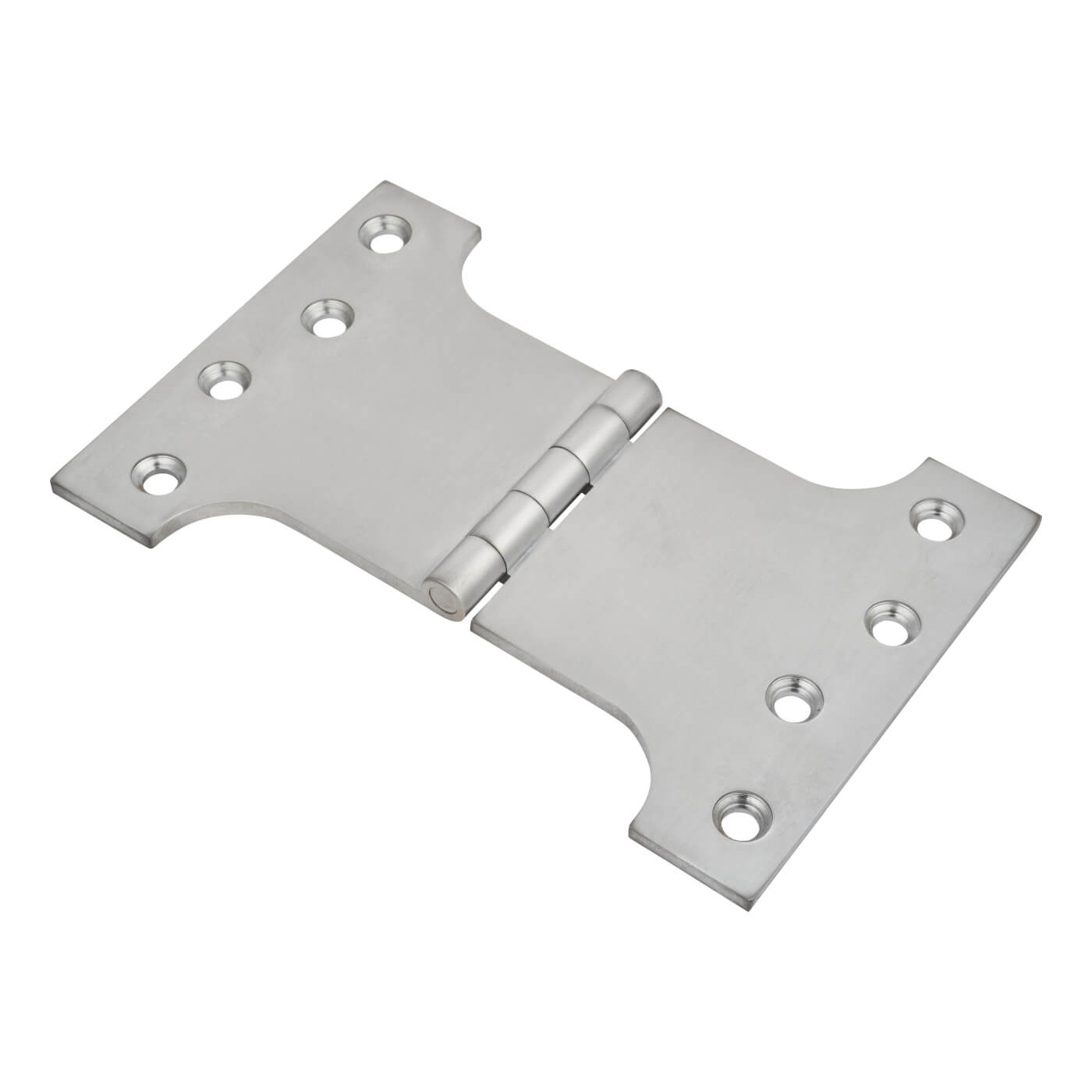 Parliament Hinge - 100 x 100 x 150mm - Satin Chrome - Pair - view 2