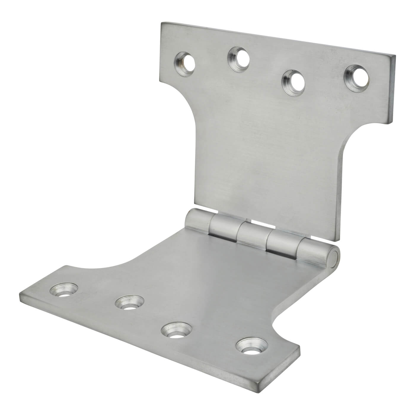 Parliament Hinge - 100 x 100 x 150mm - Satin Chrome - Pair - view 3