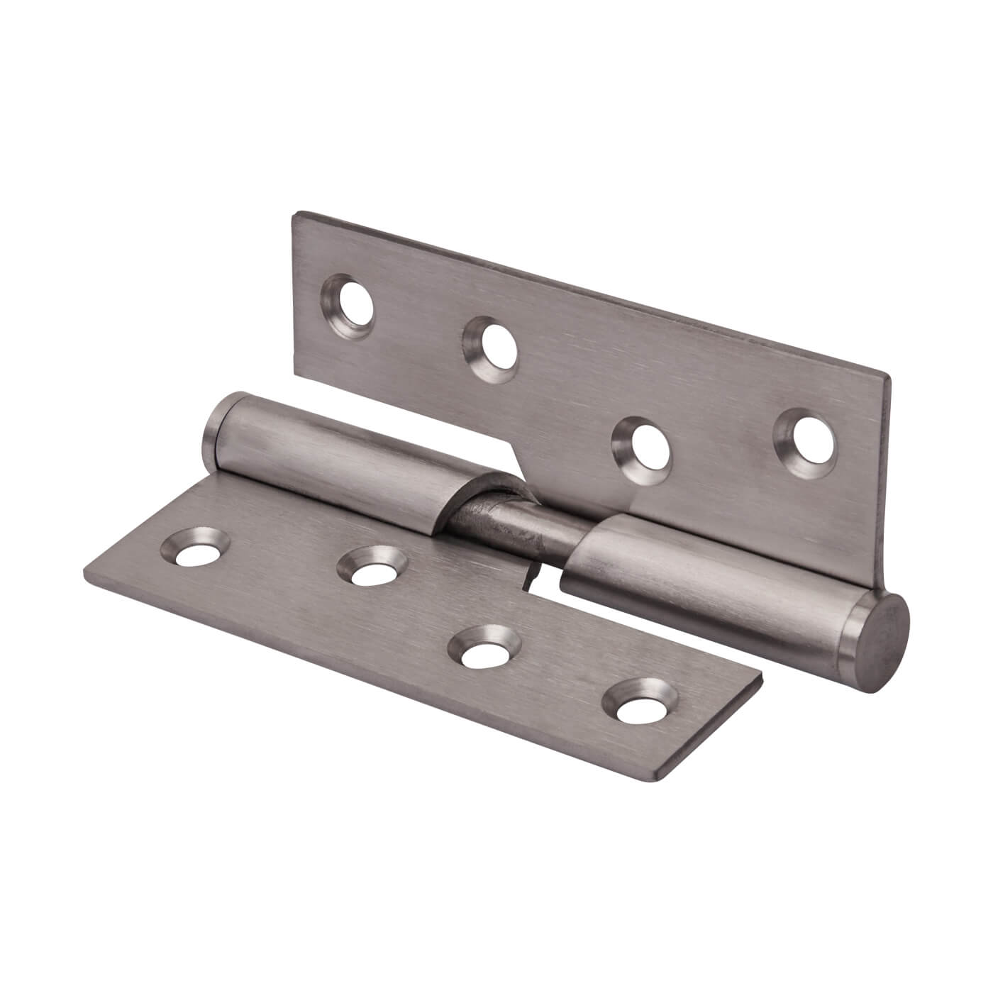 Rising Butt Door Hinge - 102 x 76 x 3mm - Right Hand - Satin Stainless Steel - Pair - view 3