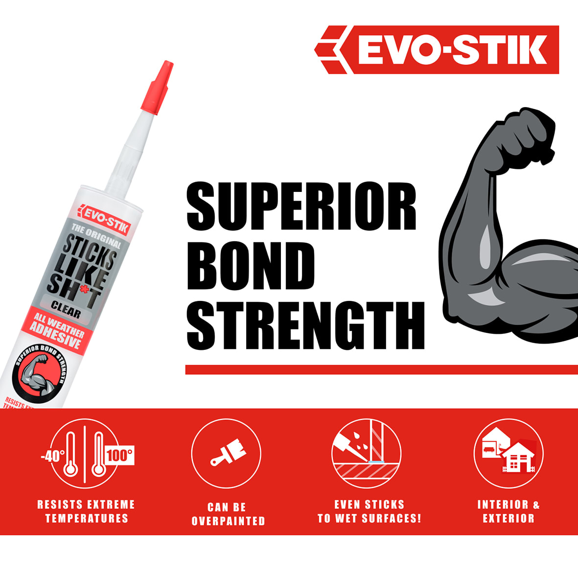 Sticks Like Sh*t Grab Adhesive - Solvent Free - 290ml - Clear - view 4