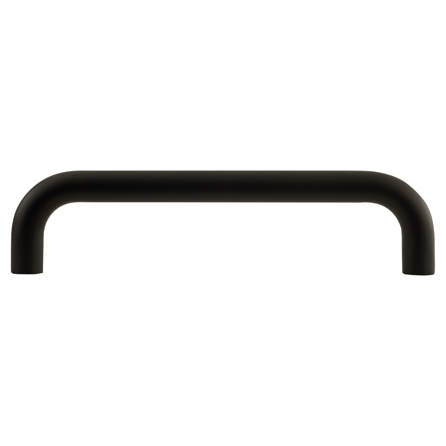 Matt Black 19mm D-Bar Door Pull Handle - Bolt Fix - 229mm Centres - view 2