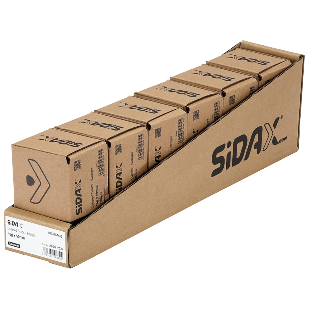 Second Fix Brad Nail - Straight - 16 Gauge x 50mm - Galvanised - Pack of 2000 - view 3