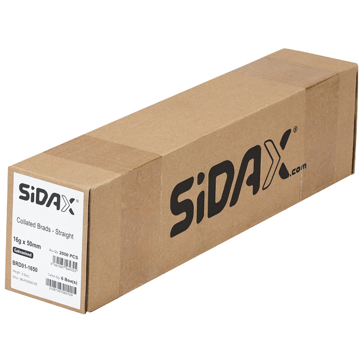 Second Fix Brad Nail - Straight - 16 Gauge x 50mm - Galvanised - Pack of 2000 - view 4