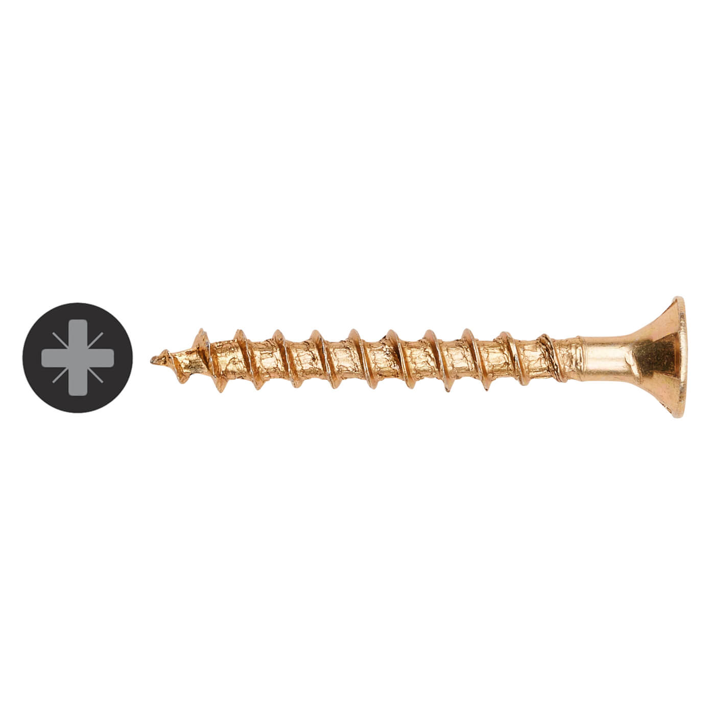 Yellox Pozi Countersunk Wood Screws Value Pack - 3.5 x 30mm - Yellow Zinc - Pack of 1000 - view 3