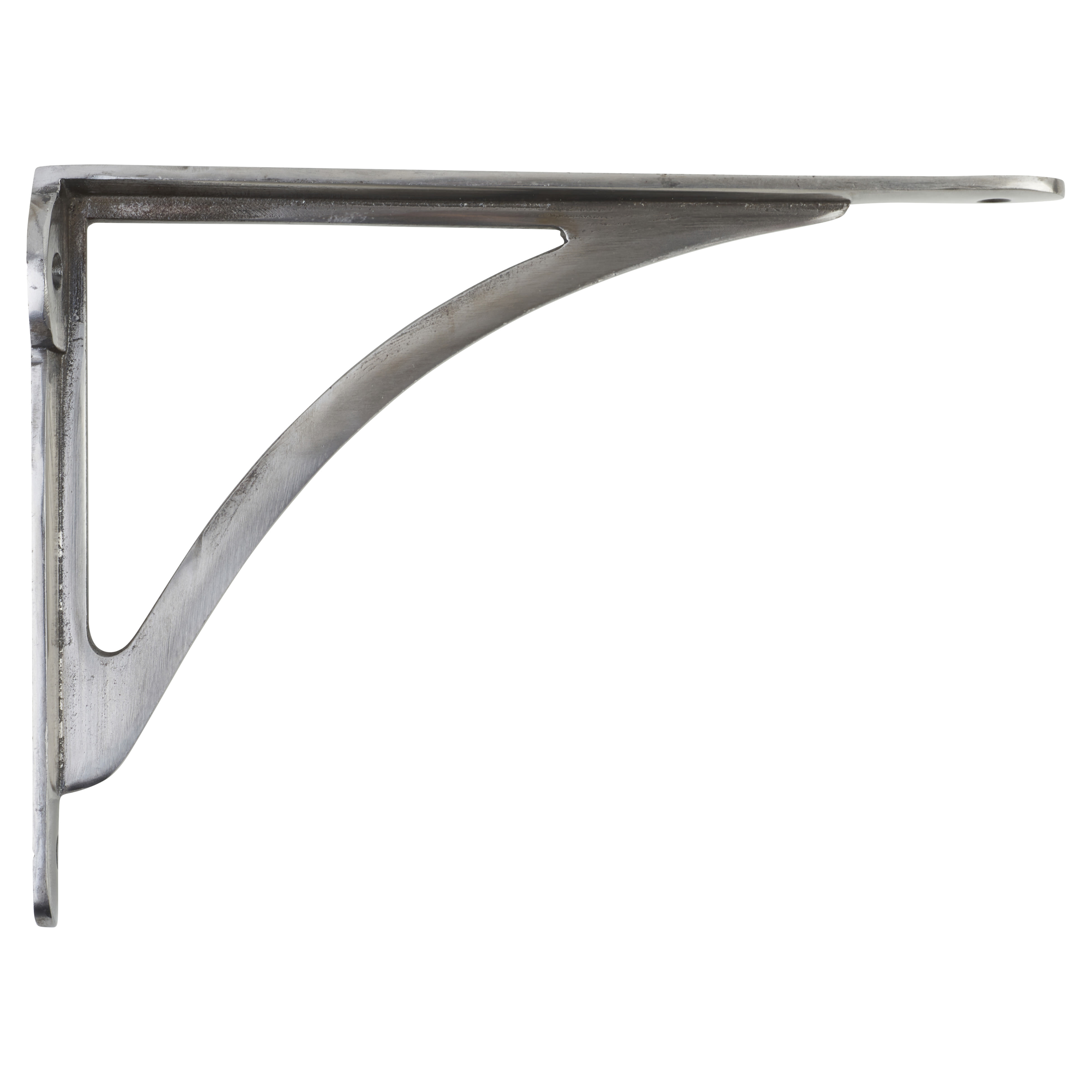 Curved Shelf Bracket - 249 x 174mm - Pewter - view 2