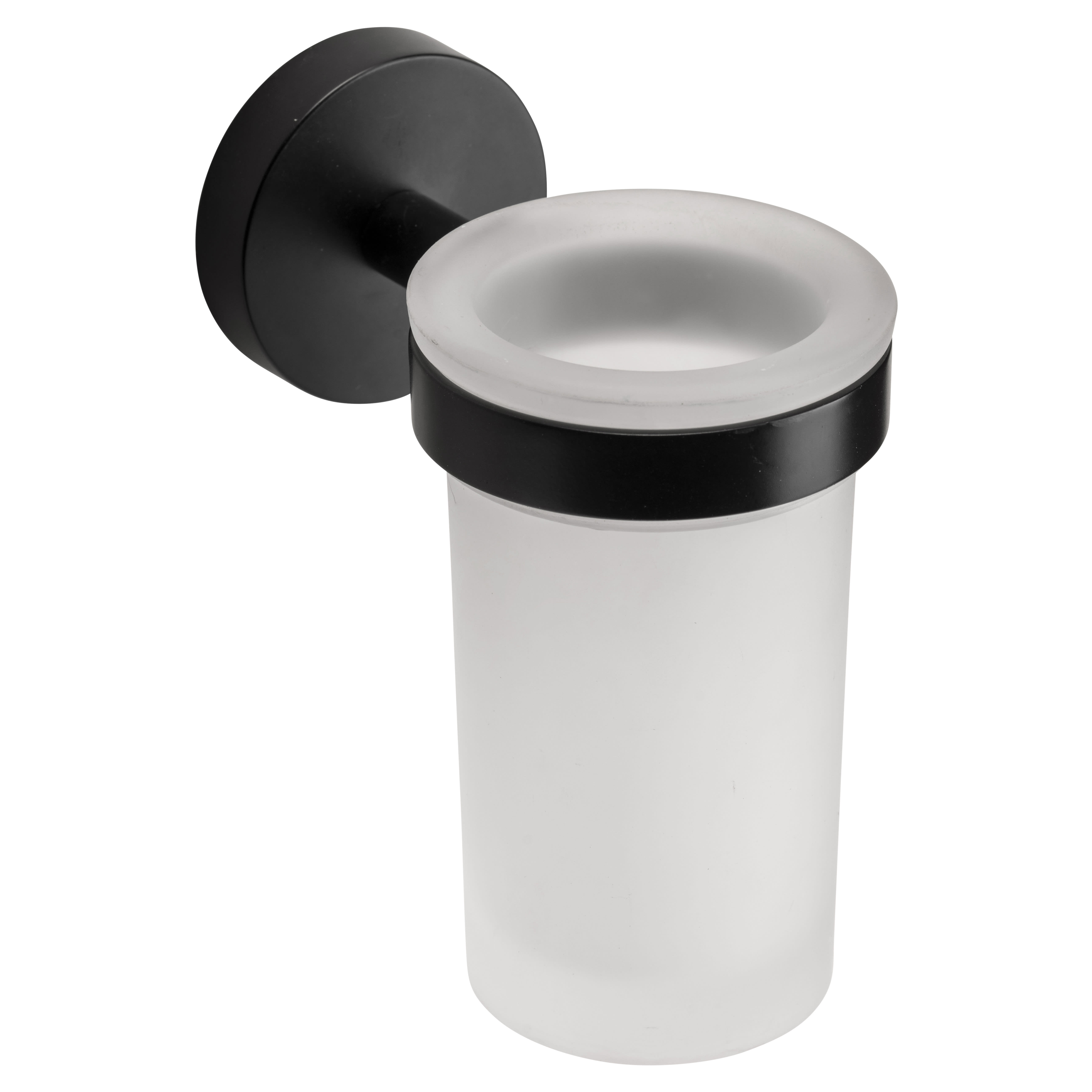 Cygnus Tumbler & Holder - 67 x 107 x 124.5mm - Matt Black - view 3
