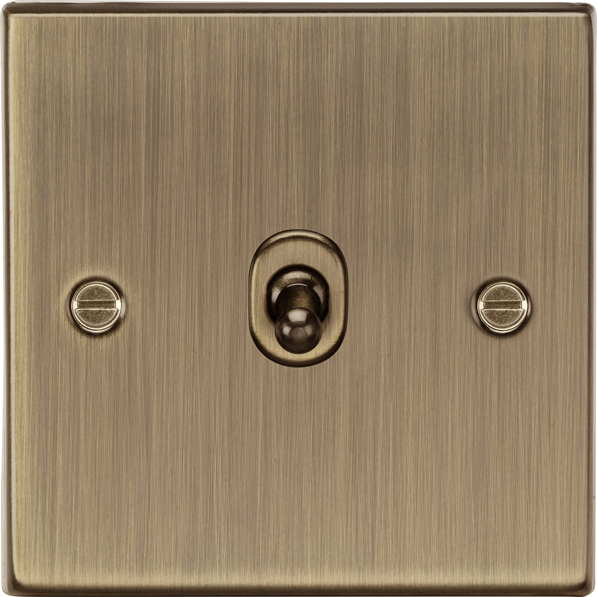 10AX 1 Gang Intermediate Toggle Light Switch - Antique Brass - view 4