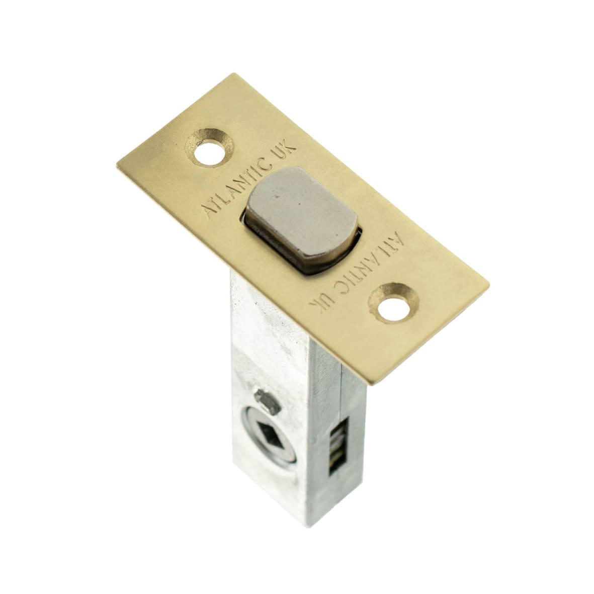 5mm Tubular Bathroom Deadbolt - 80mm Case - 60mm Backset - Square - Satin Brass - view 2