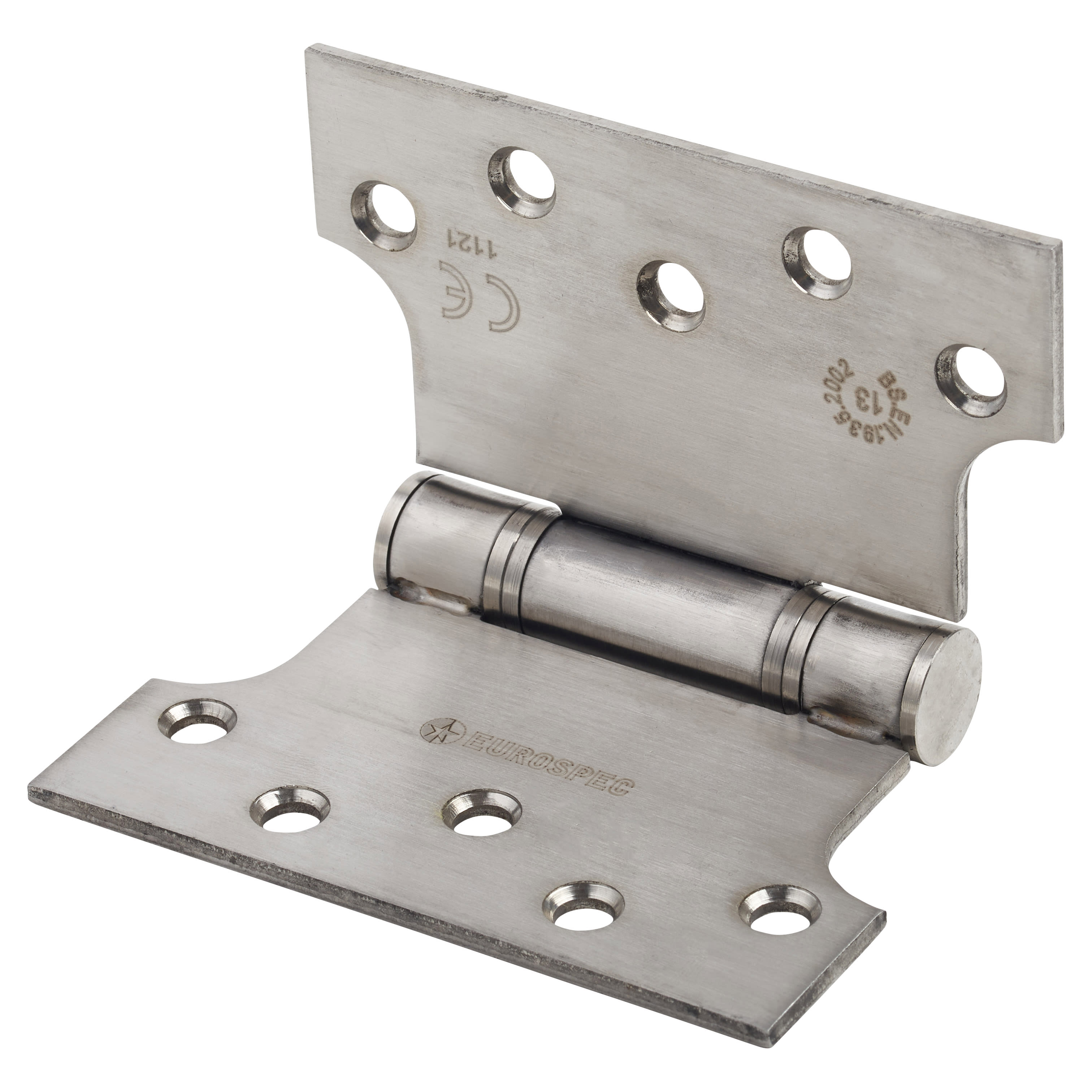 Max Parliament Hinge - 102 x 75 x 127 x 3.5mm - Satin Stainless Steel - Pair - view 3