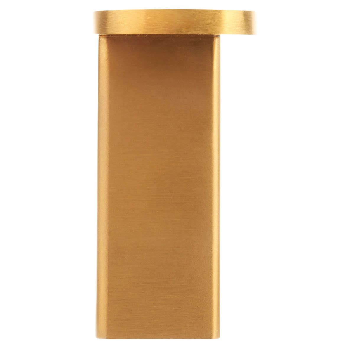 Designer Double Robe Hook - 70 x 65 x 33mm - PVD Satin Brass - view 2