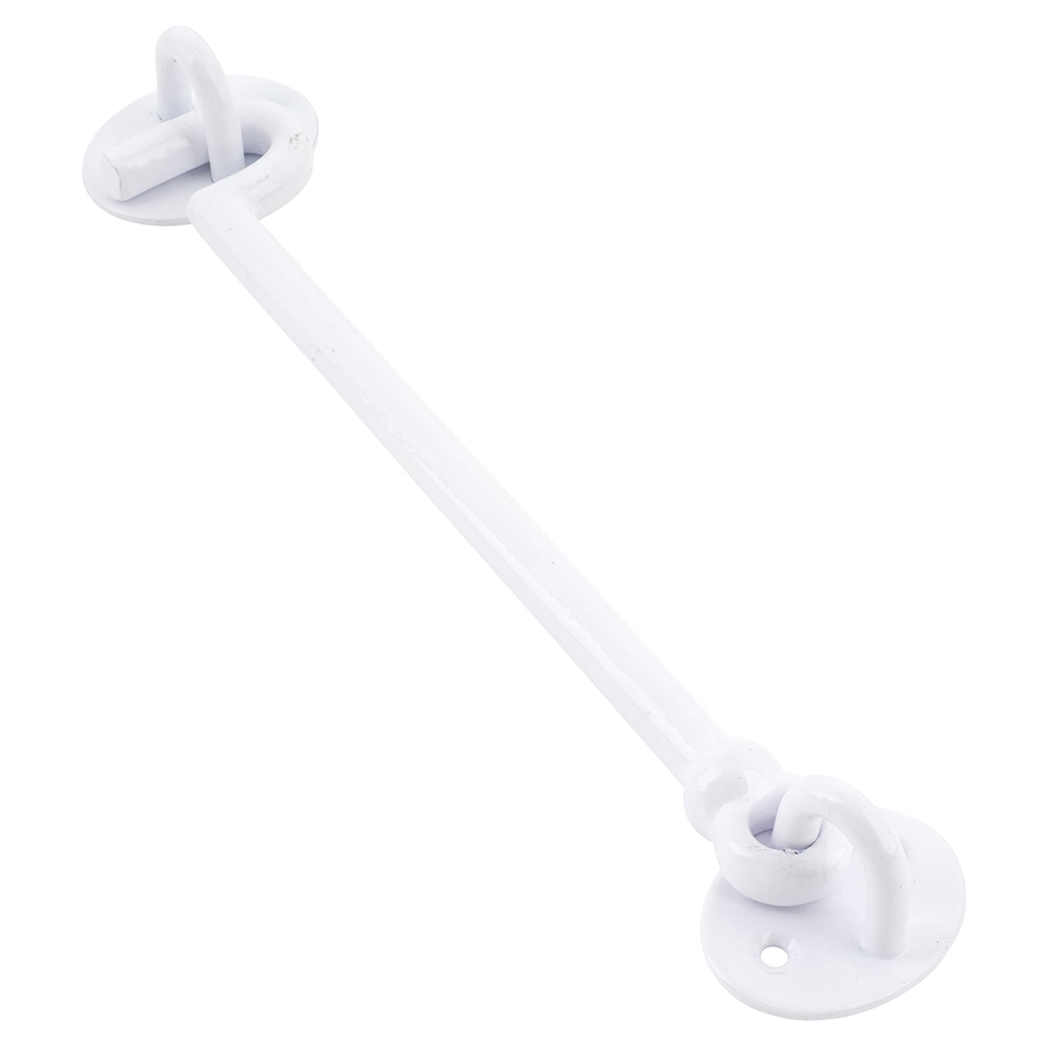 Cabin Hook & Eye - 200mm Length - White Iron - view 3