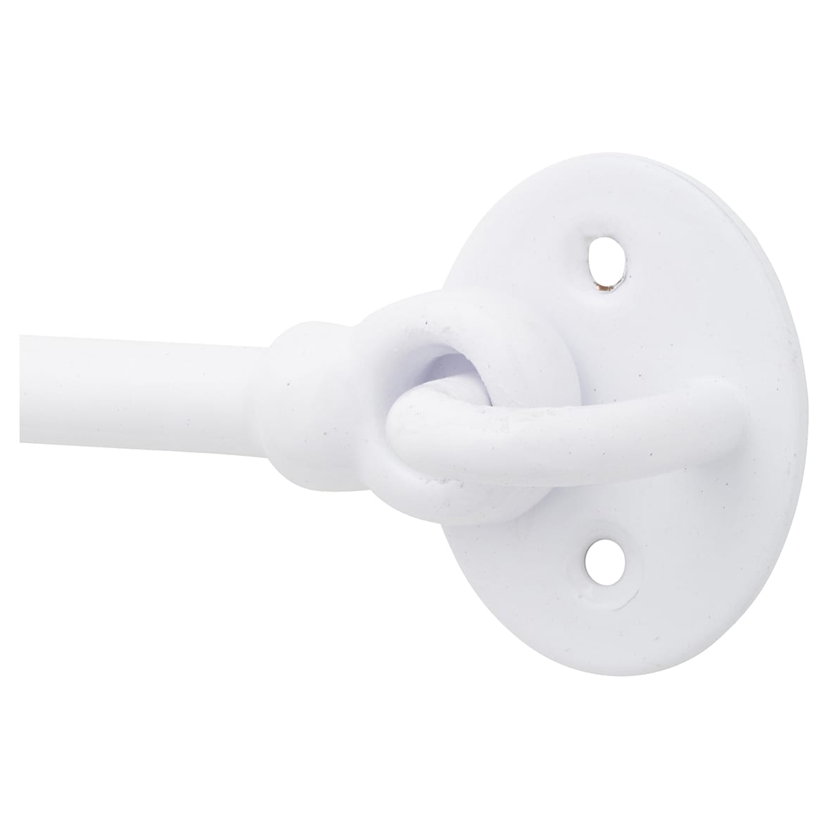 Cabin Hook & Eye - 200mm Length - White Iron - view 4