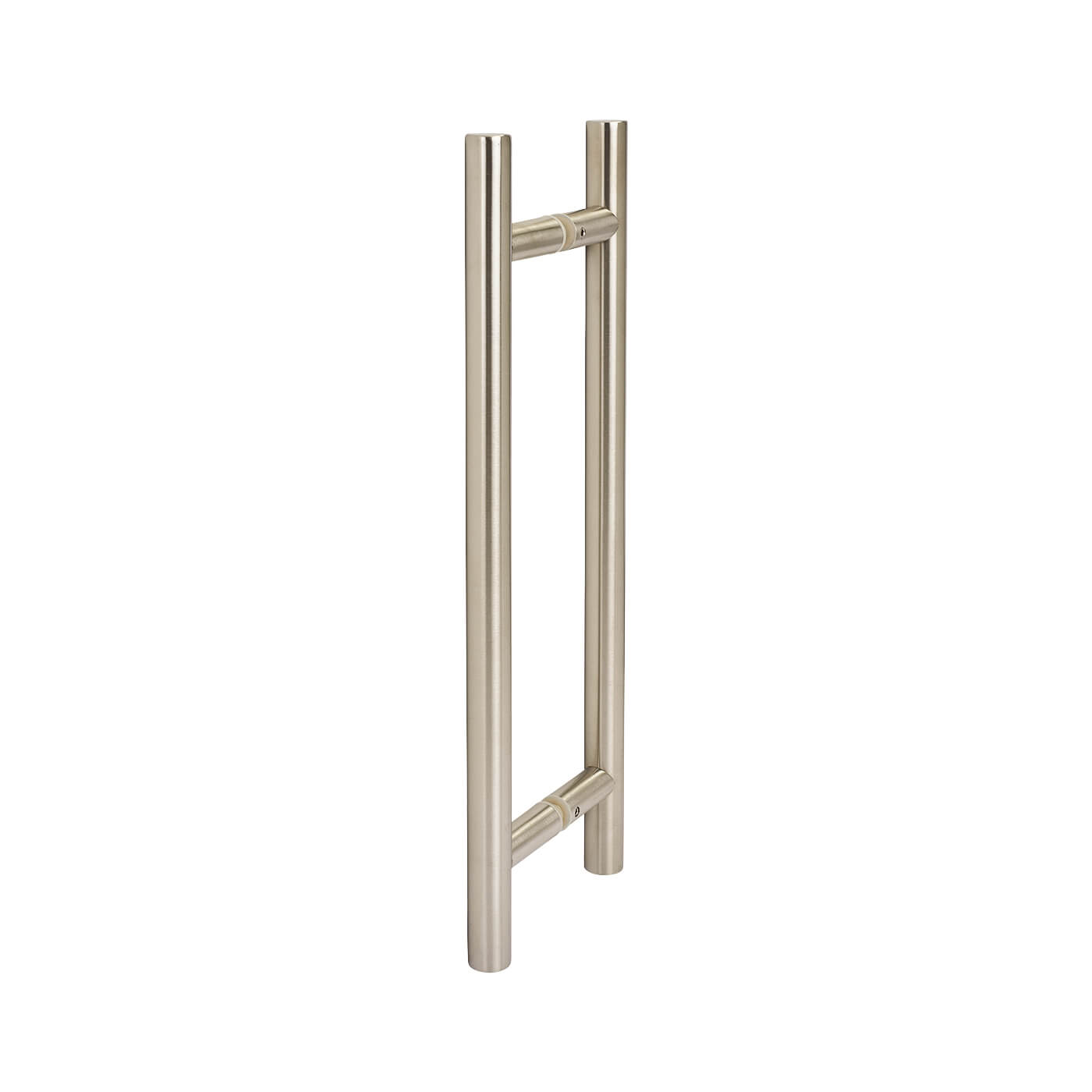 Satin Stainless Steel 25mm T-Bar Door Pull Handles - Back to Back - 305mm Centres - view 2