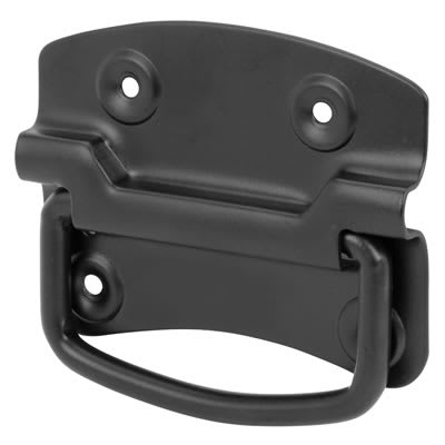 Black Chest Handle - 100mm Length - Black Japanned - view 2