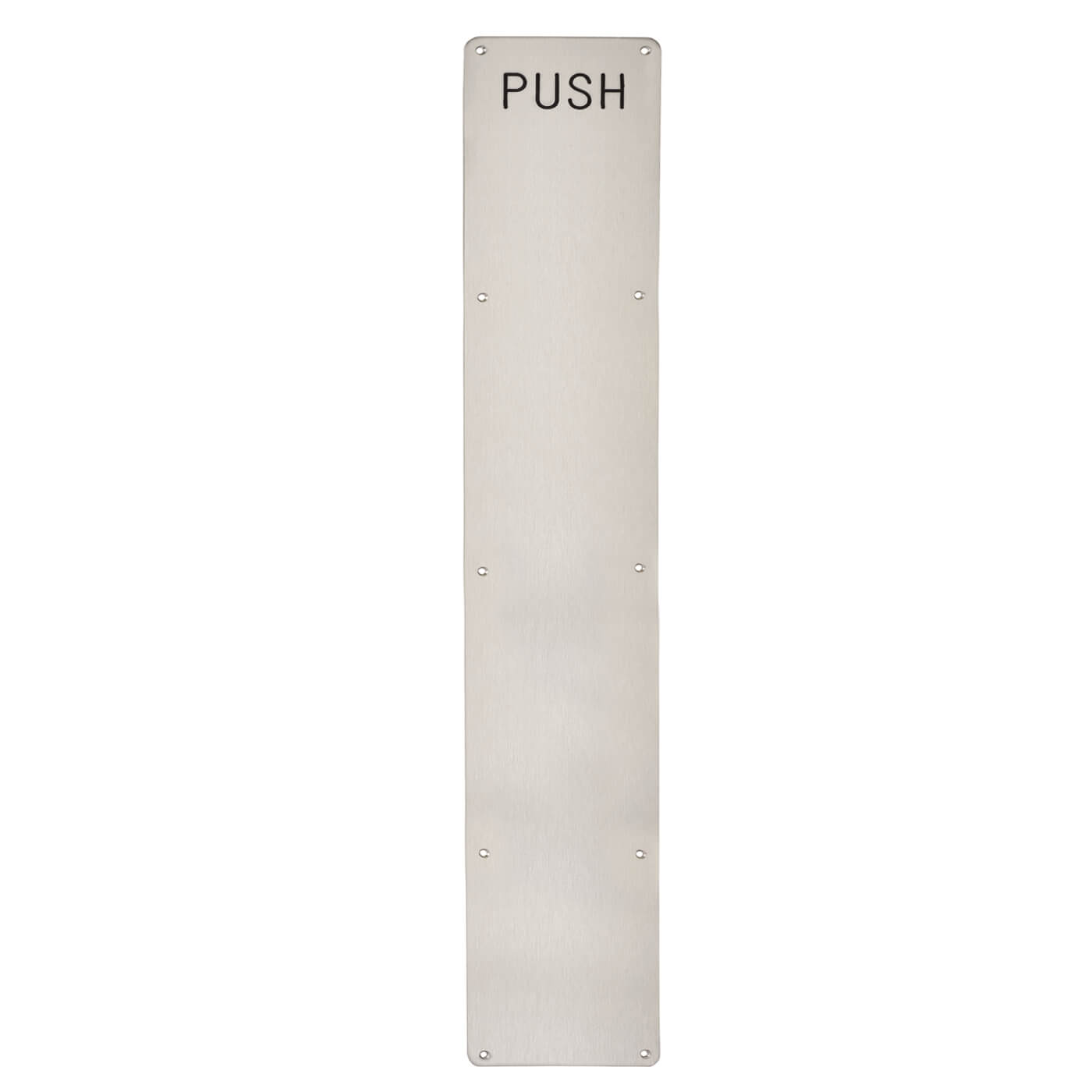 Stainless Steel Finger Plate - Push - 800 x 125 x 1.5mm - Satin - view 2