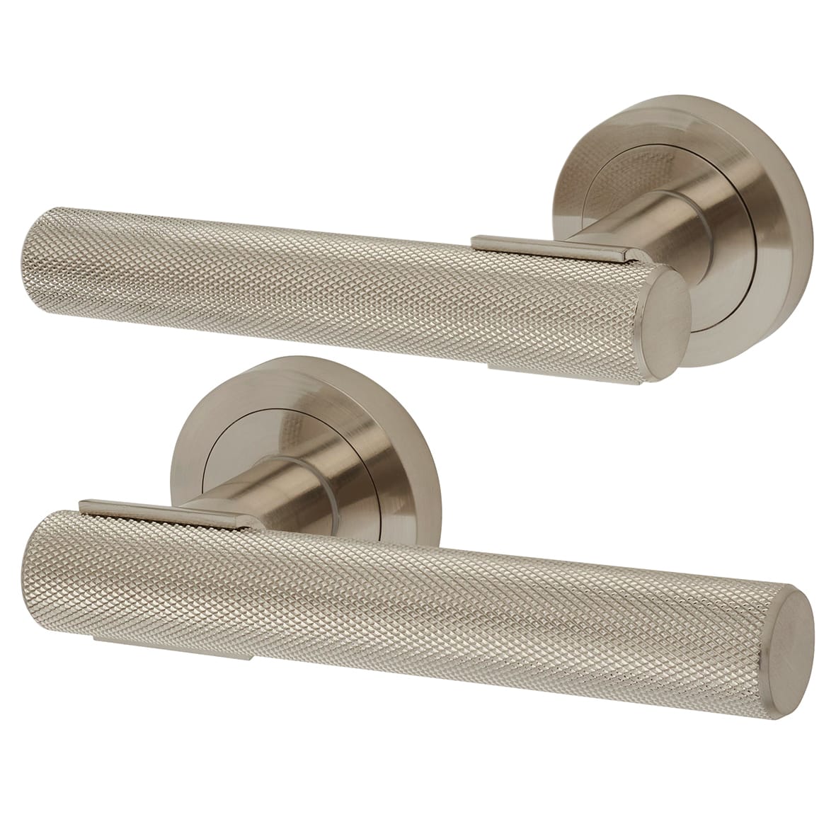 Antique Brass Fire Rated DIN Euro Lock Door Handles - Highgate - 200 x 55mm - view 2