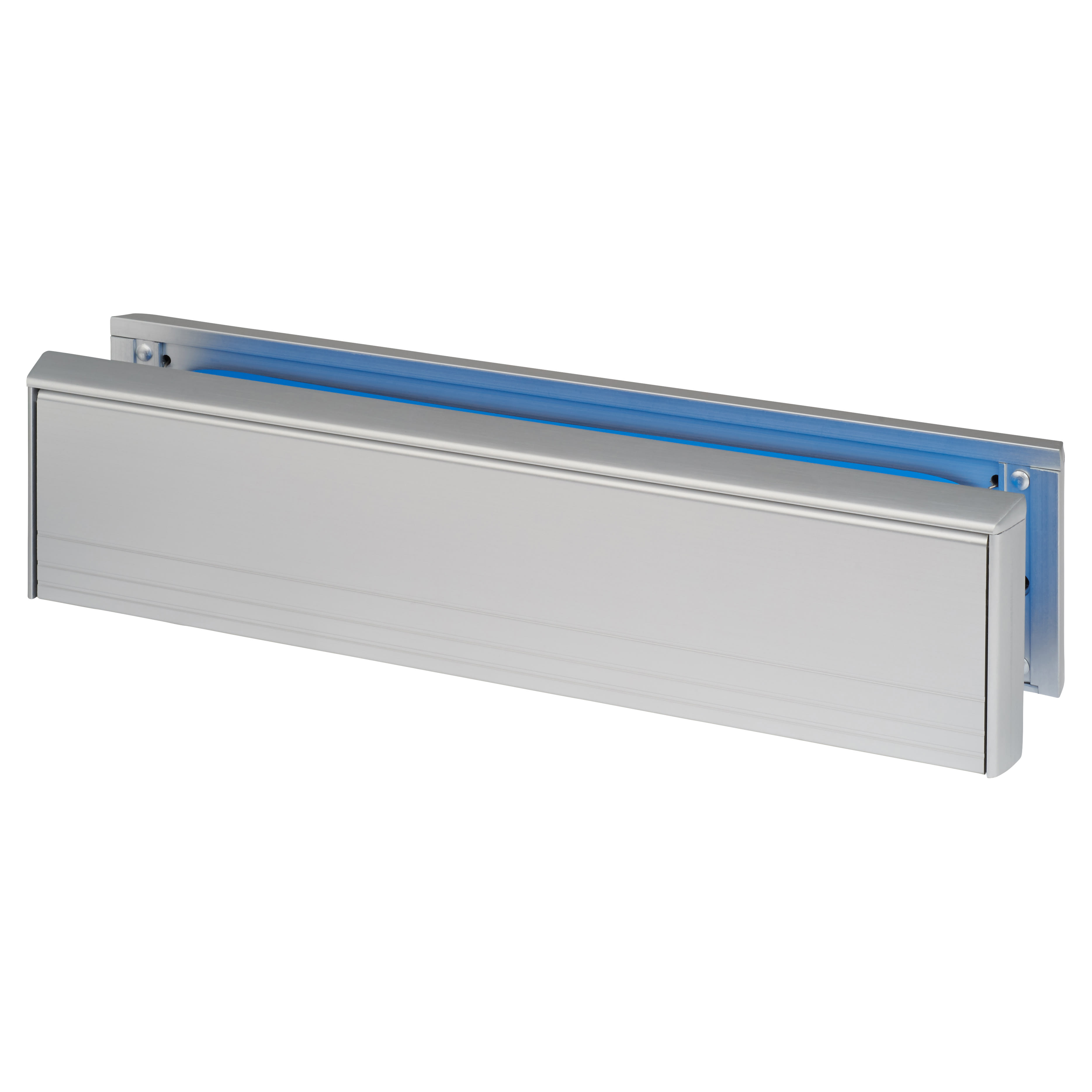 Firemaster Intumescent Letter Plate - Fire Rated - 304 x 70mm - Silver - view 3