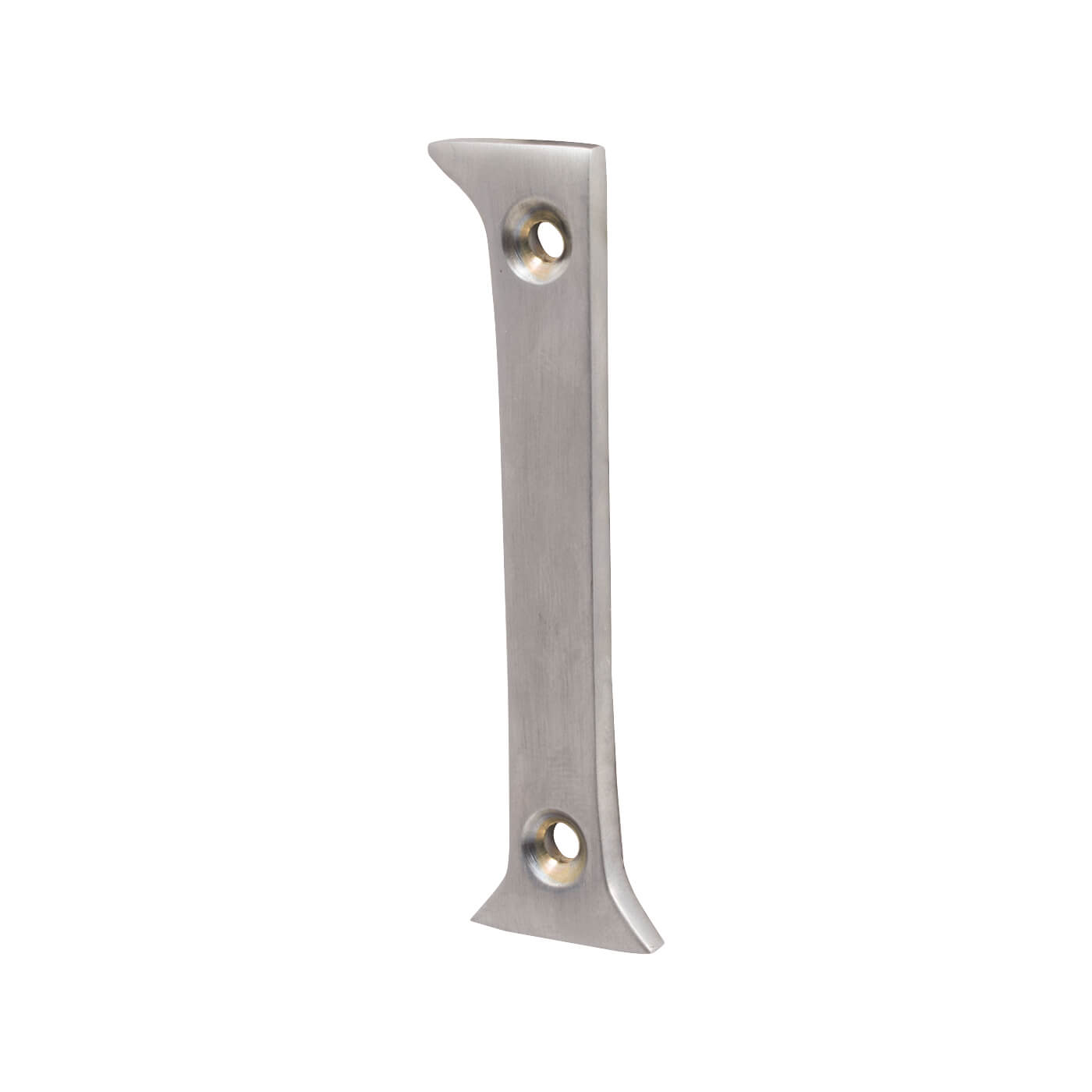 76mm Screw Fix Door Numeral - 1 - Satin Chrome - view 2