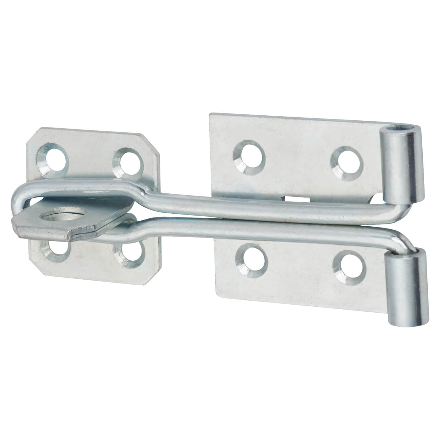Light Duty Wire Hasp & Staple - 150mm Length - Bright Zinc Plated - view 2