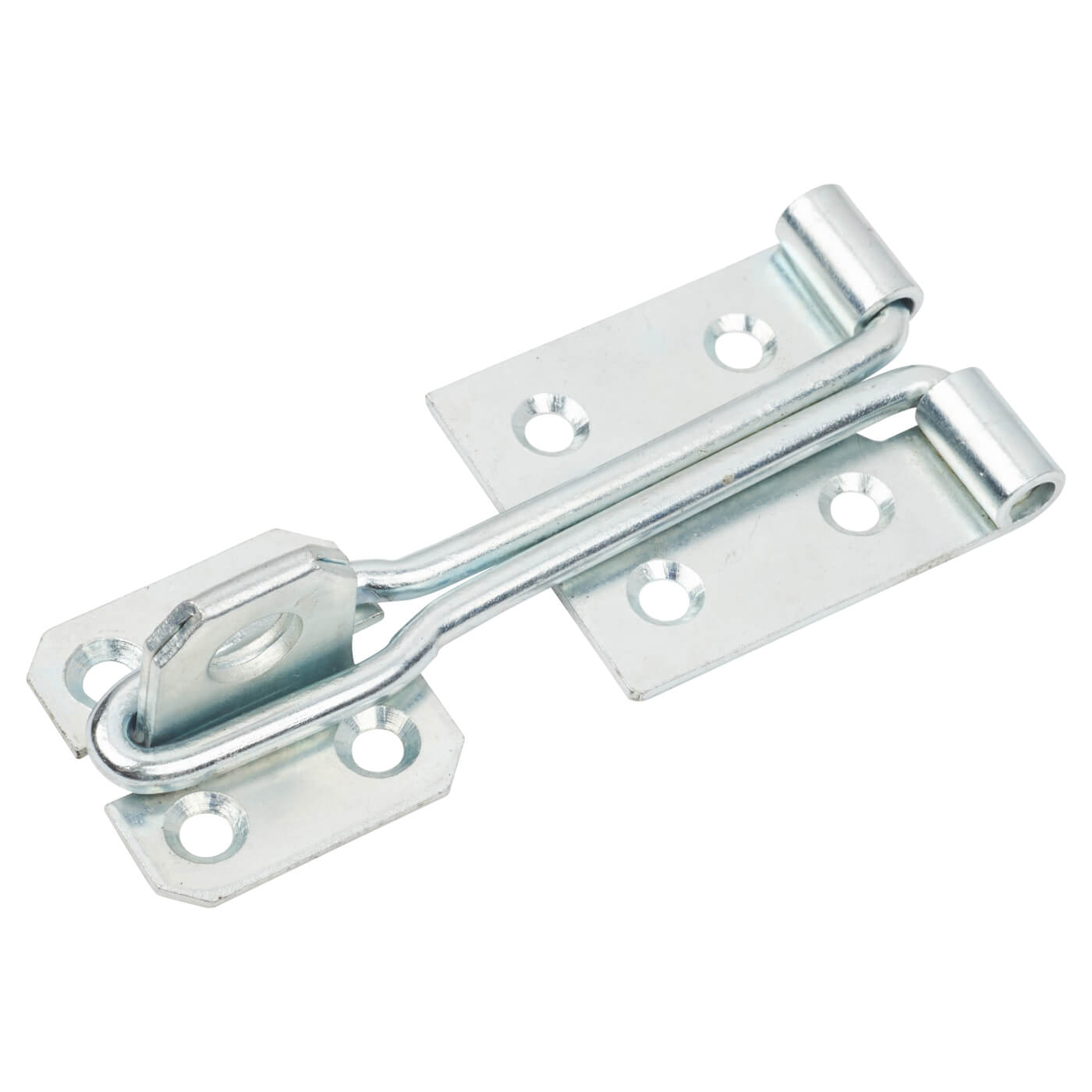 Light Duty Wire Hasp & Staple - 150mm Length - Bright Zinc Plated - view 4