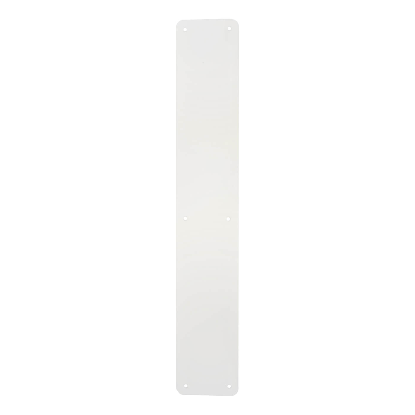 Plastic Plain Finger Plate - 450 x 75 x 1.5mm - White - view 2
