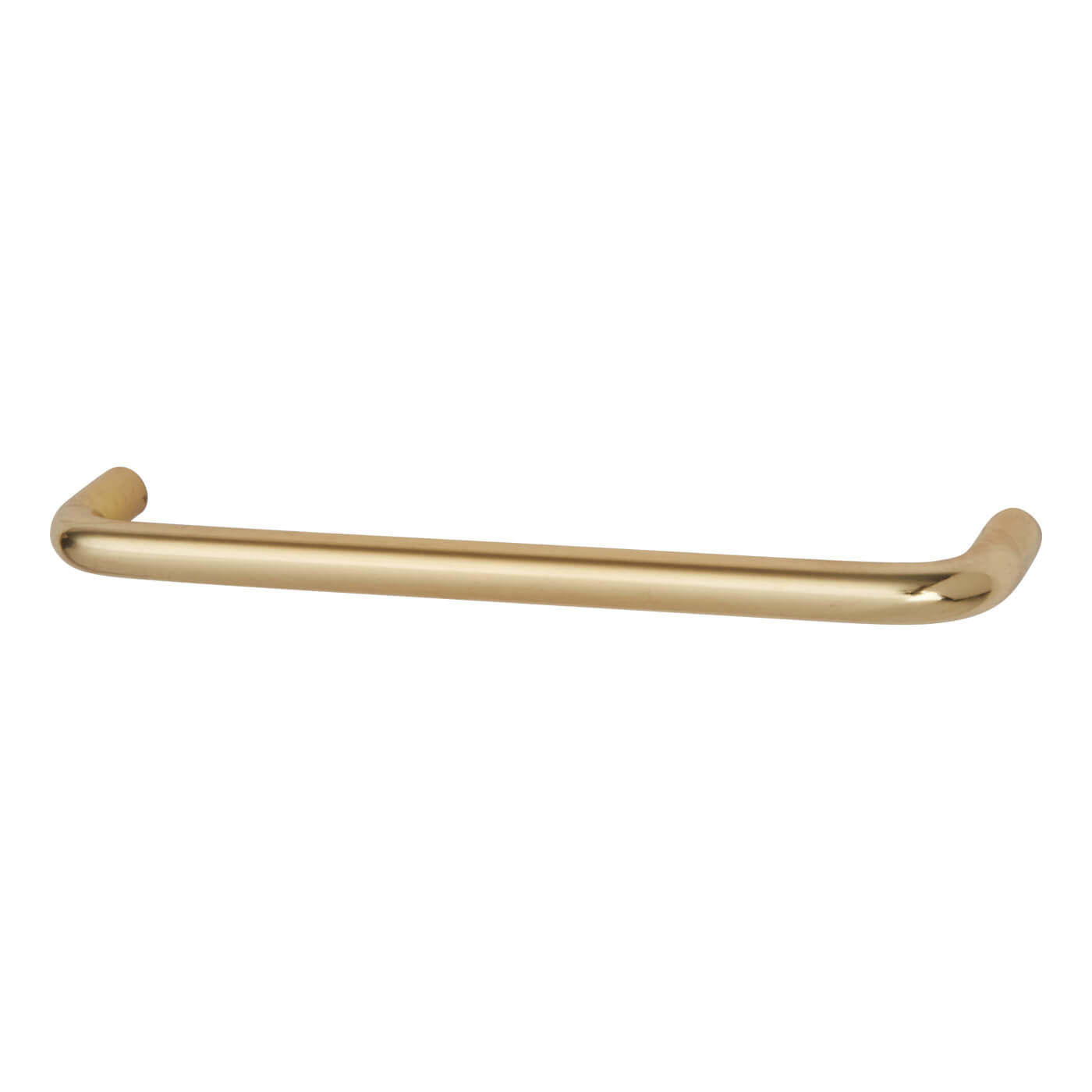 10mm D-Bar Cabinet Pull Handle - 152mm Centres - Polished Brass - view 2