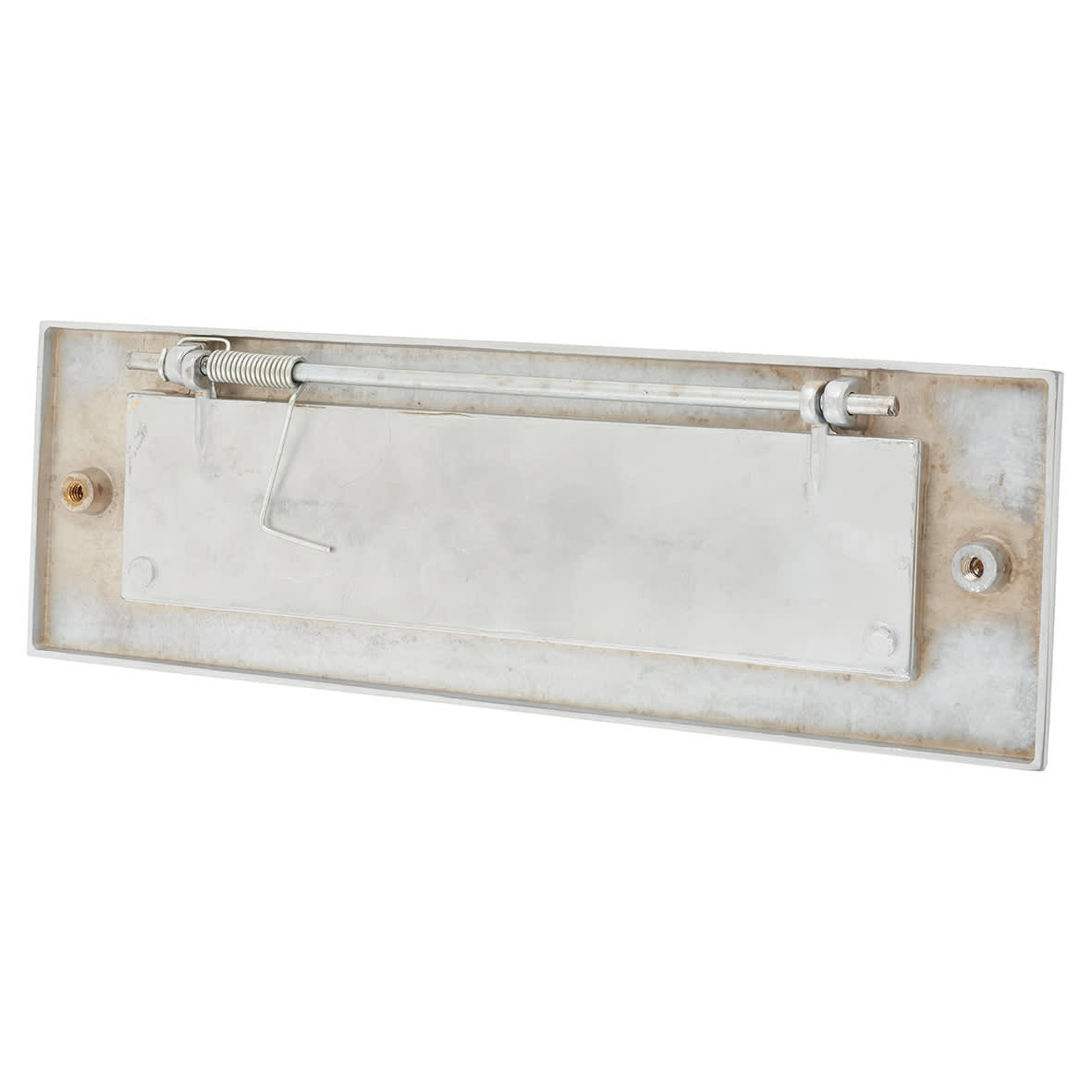 Letter Plate - 306 x 100mm - Satin Chrome - view 2