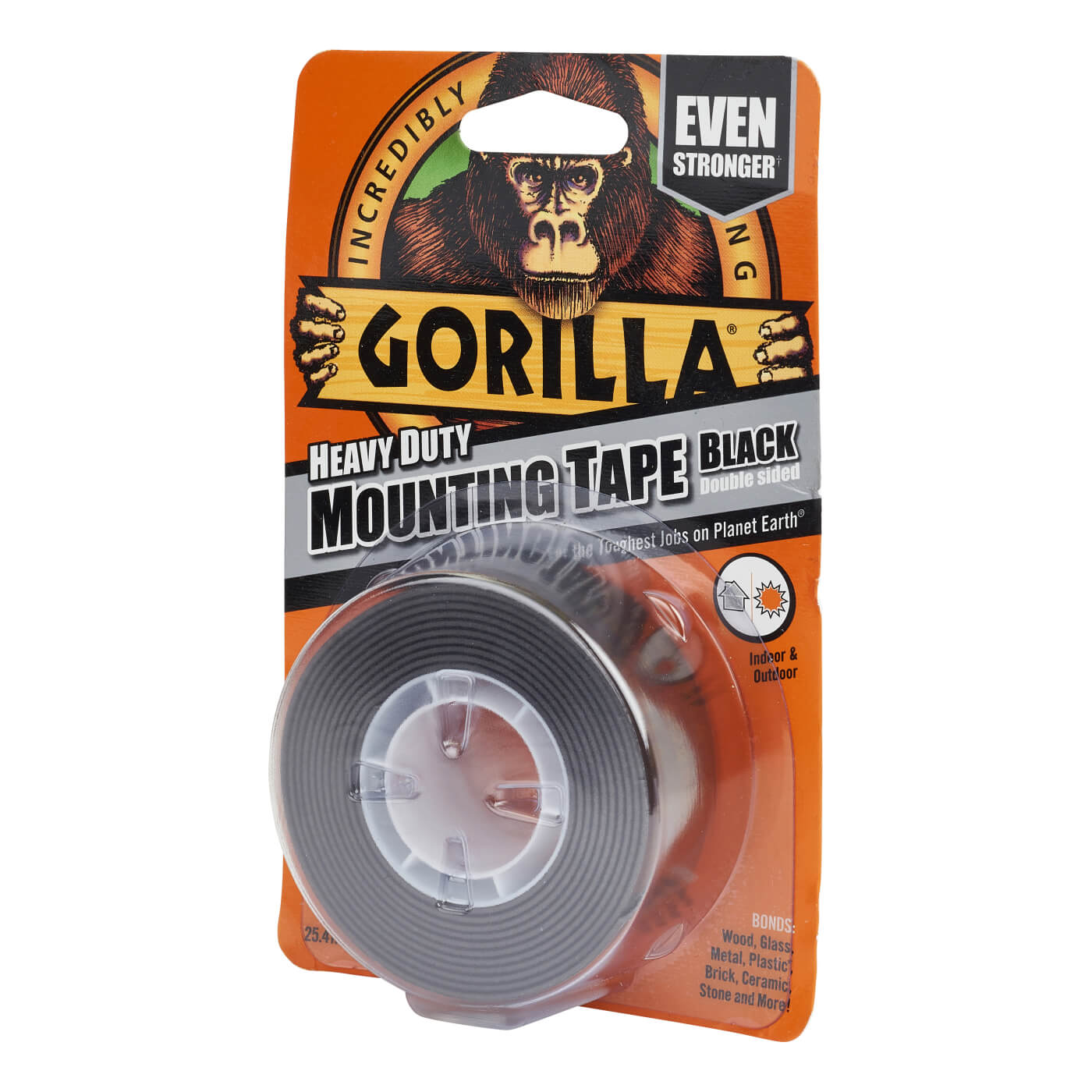 Heavy Duty Double Sided Mounting Tape - 25mm x 1.5m - Black - view 3