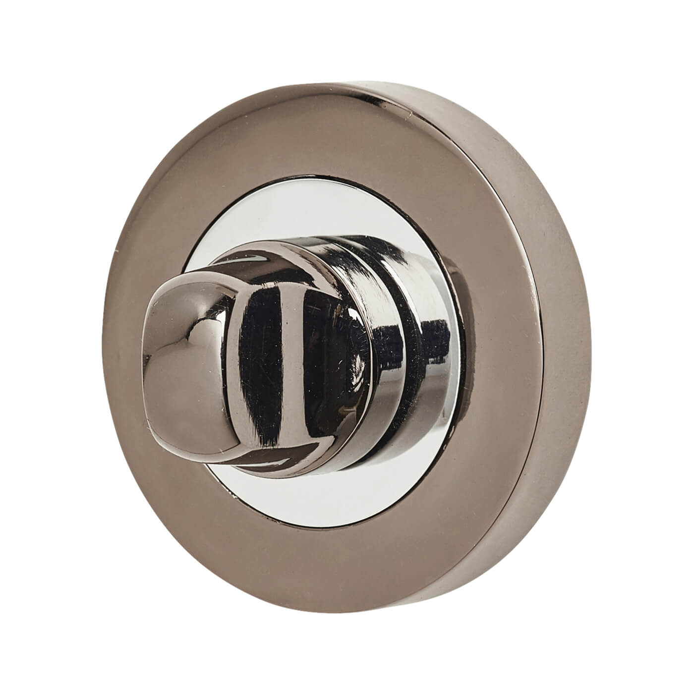 Bathroom Turn & Release - 52mm Diameter - Polished Chrome/Black Nickel - view 3
