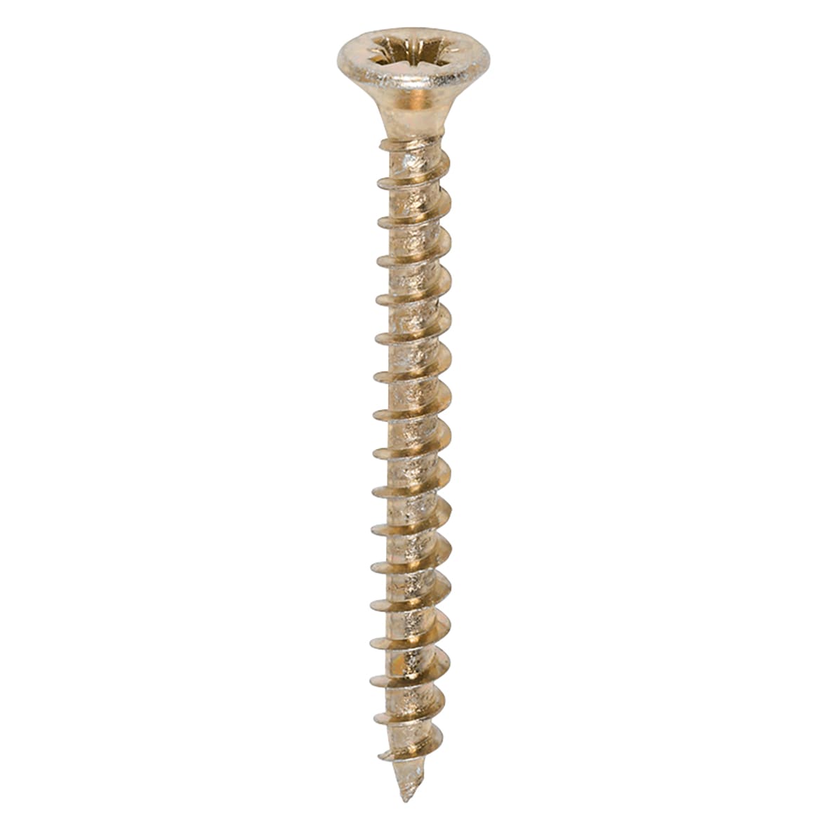 Solo Chippy Pozi Countersunk Wood Screws - 4.5 x 45mm - Yellow Zinc - Pack of 200 - view 3