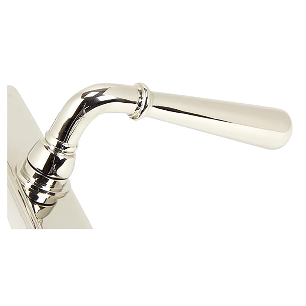 Newbury Polished Nickel uPVC Slimline Multipoint Door Handles - 92mm c/c - view 3