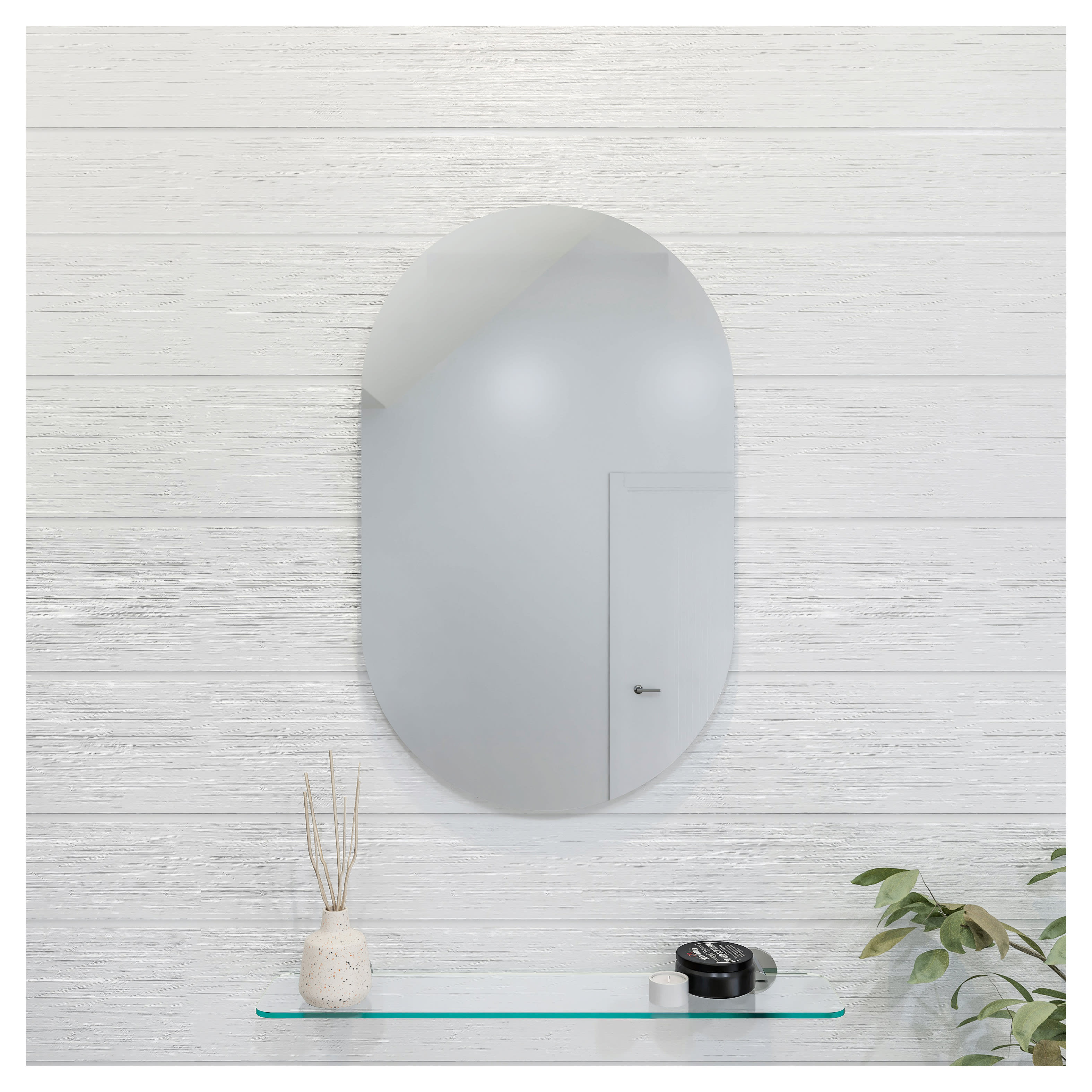 Harrop Bathroom Mirror - Rectangle - 650 x 400 x 19mm - view 3