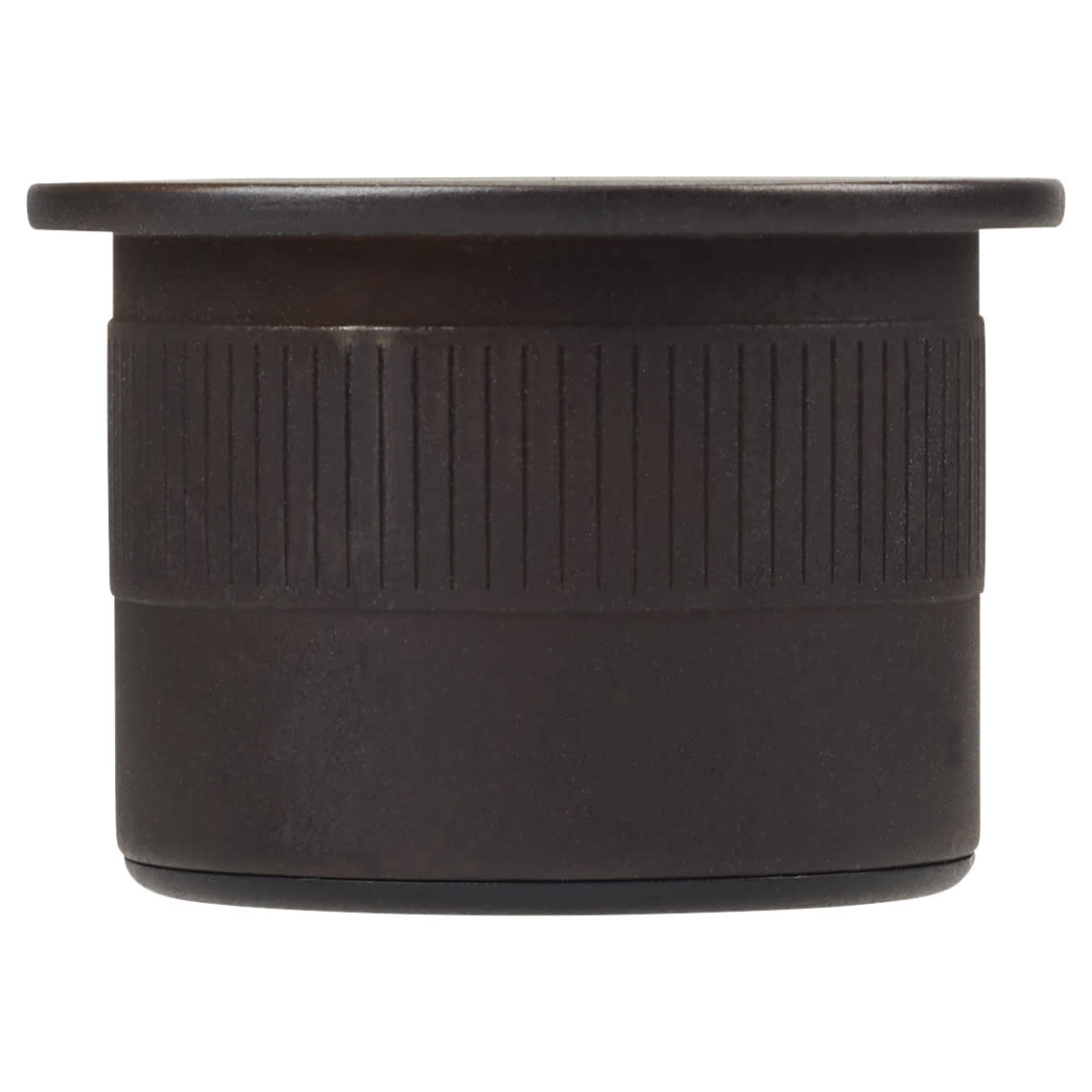 Round Door Edge Flush Pull - Matt Bronze - view 3