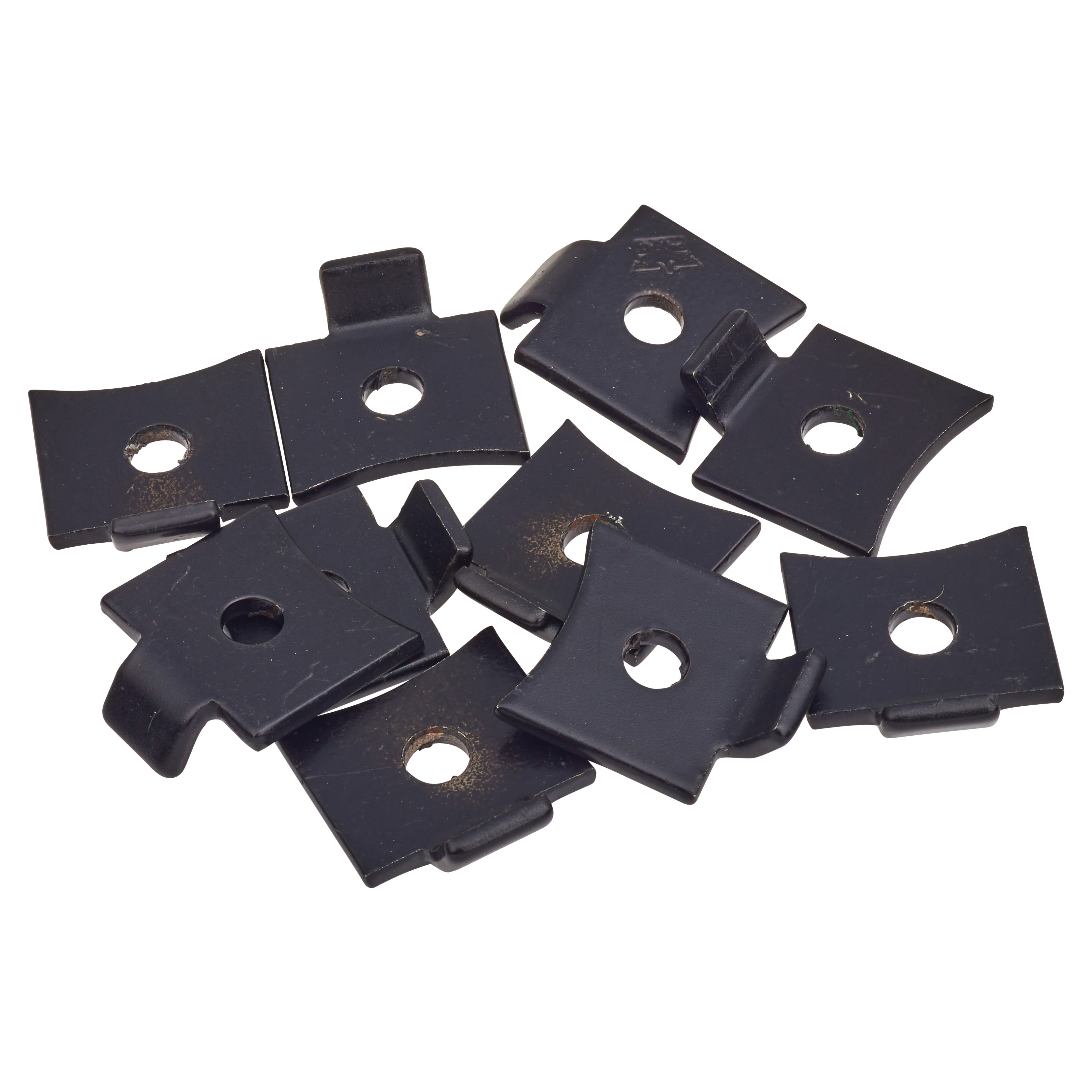 Standard Flat Bookcase Clip - Black Powder Coated - Pack of 10 - view 3