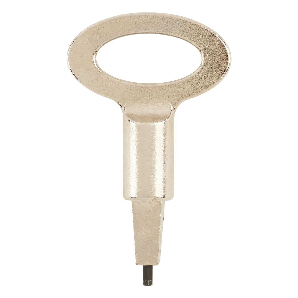Thaxted 15mm Lines T-Bar Cabinet Pull Handle on Stepped Backplate - 96mm c/c - Polished Nickel - view 4
