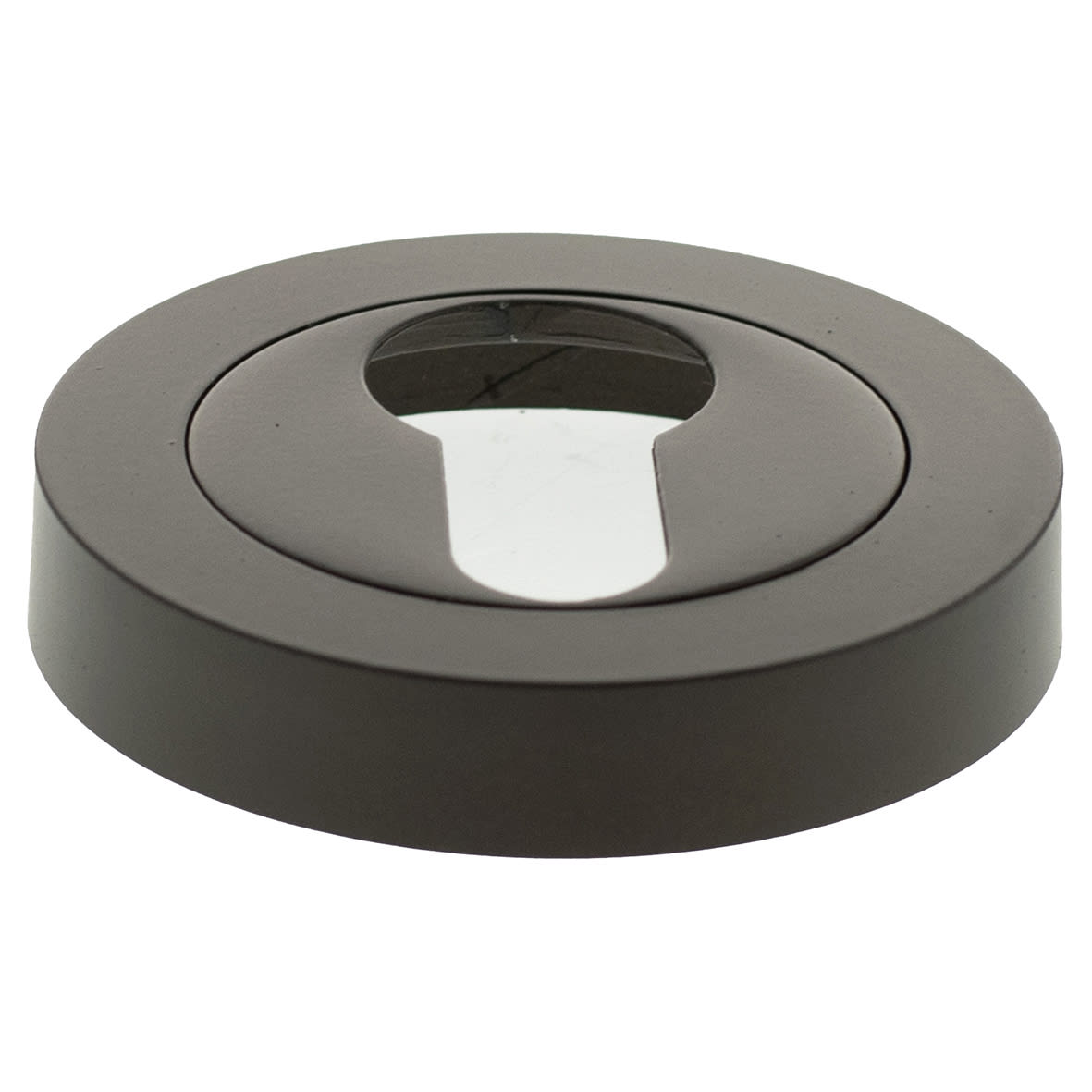 Status Escutcheon - 51mm Diameter - Keyhole - Urban Dark Bronze - view 2