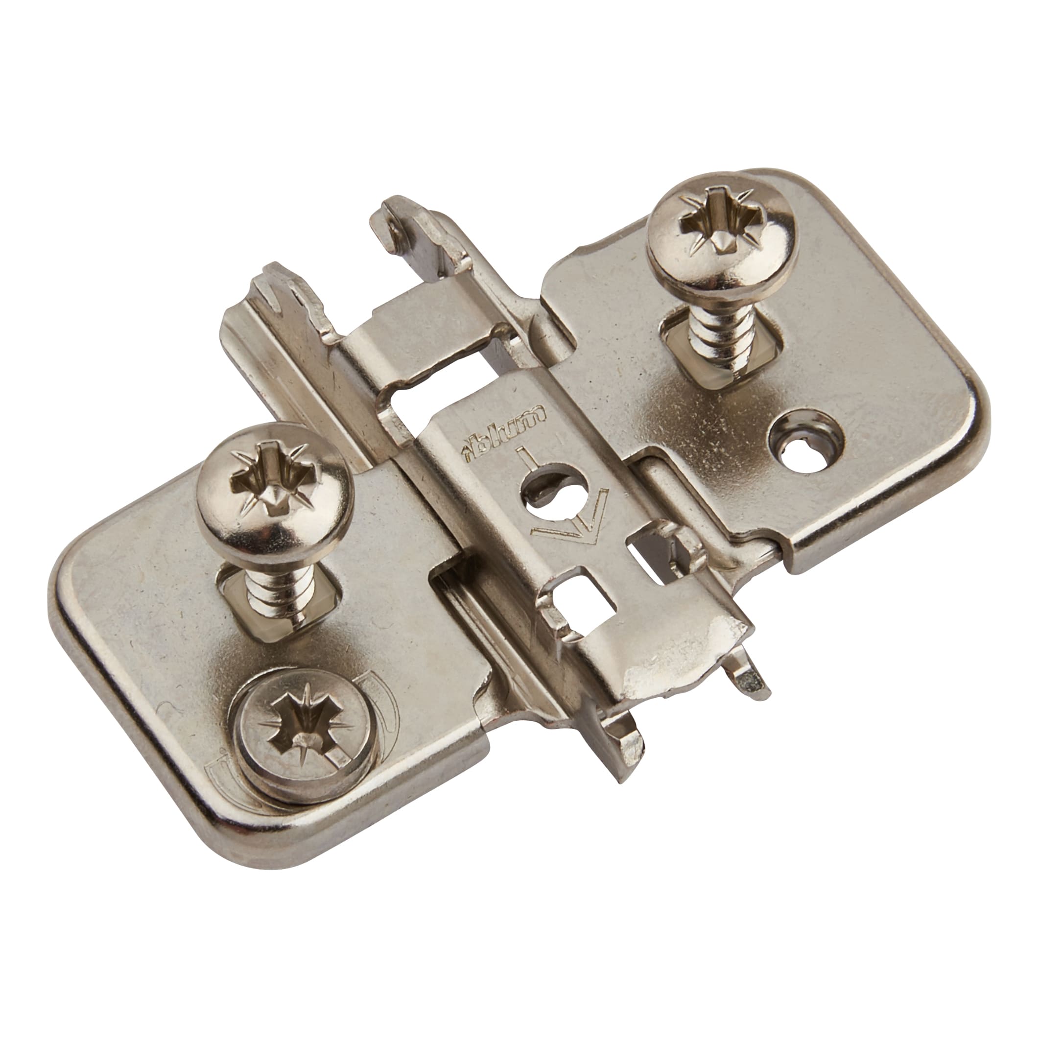 CLIP Cruciform Cabinet Mounting Plate - Expando - 0mm Spacing - Nickel Plated - Pair - view 3