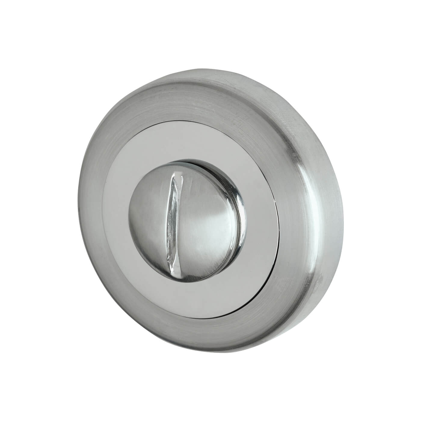 Bathroom Turn & Release - 50mm Diameter - Satin/Polished Chrome - view 4