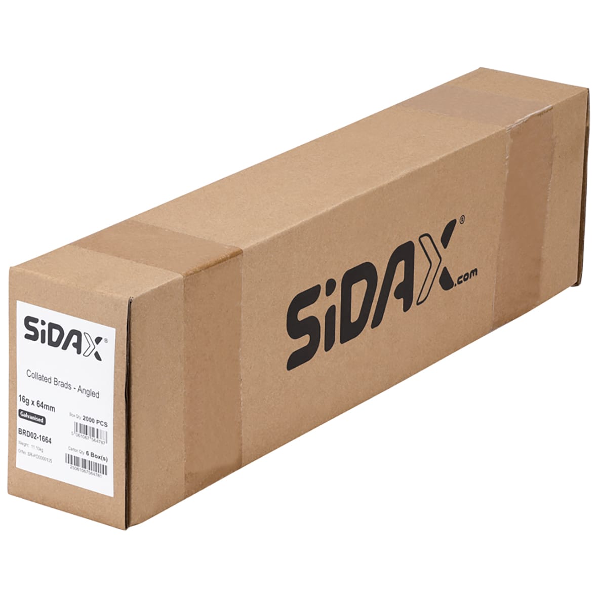 Second Fix Brad Nail - 20° Angled - 16 Gauge x 64mm - Galvanised - Pack of 2000 - view 4
