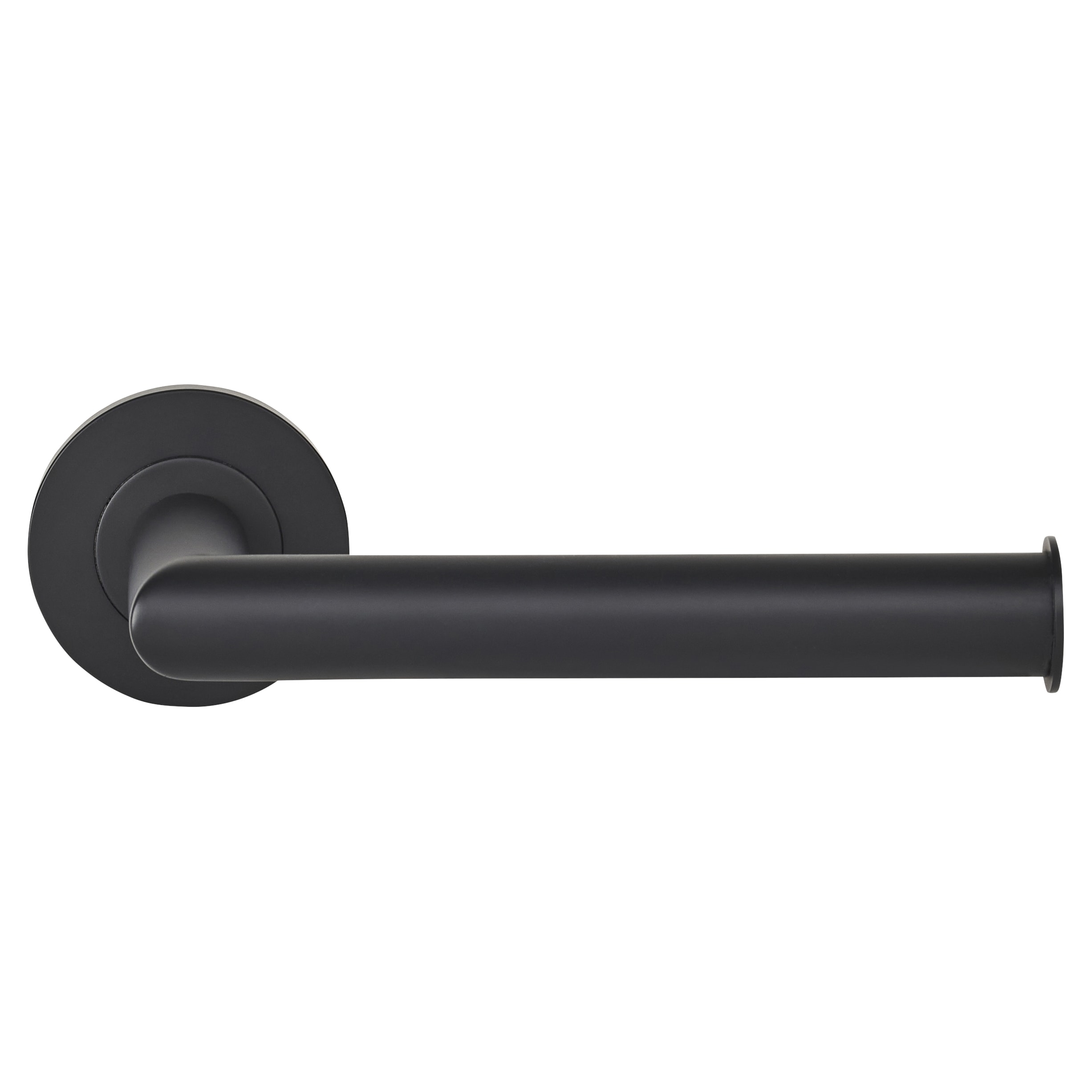 Classic Round Toilet Roll Holder - 156 x 87.5mm - Matt Black - view 2