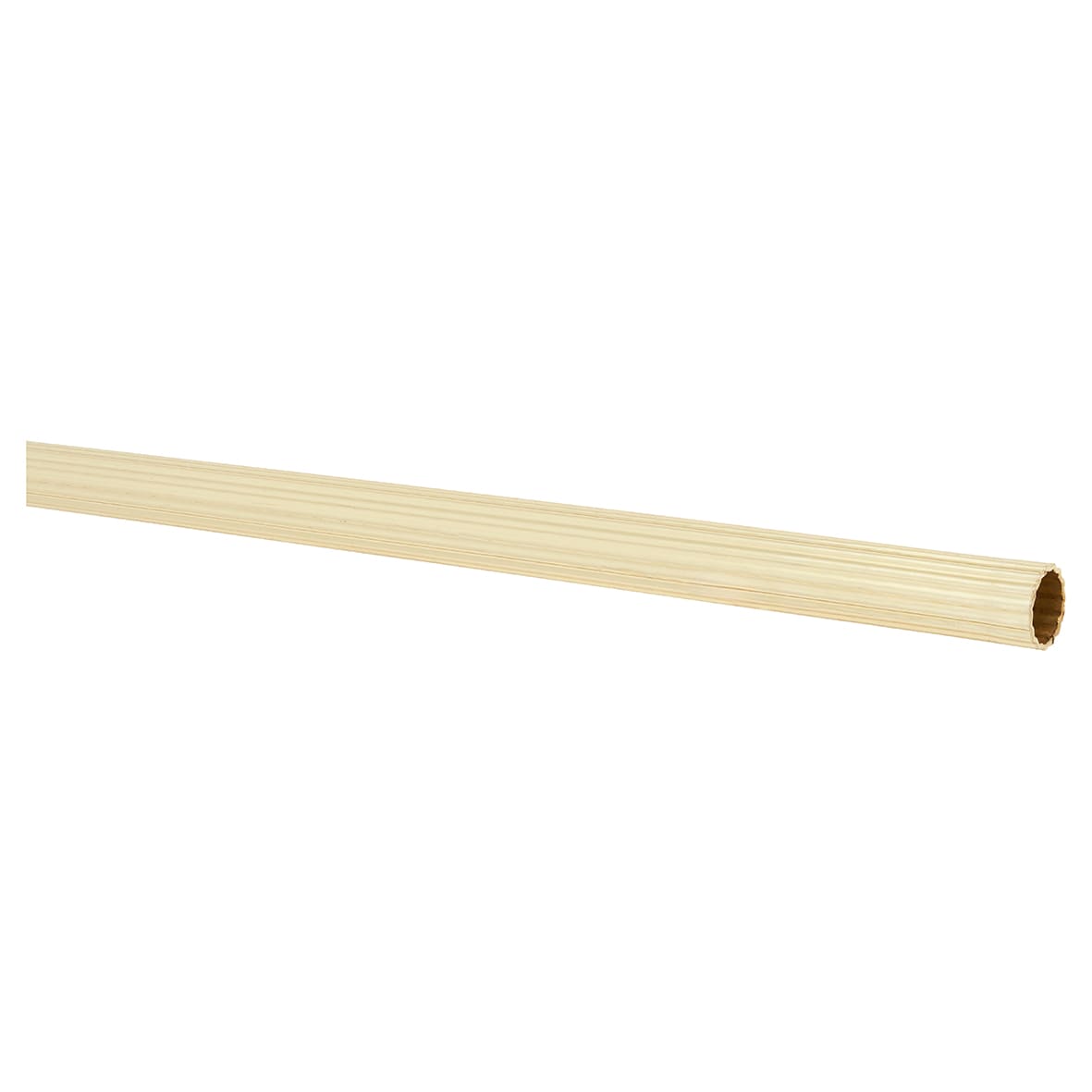 Lines Stair Rod with Fluted Finials - 900mm Length - Satin Brass - view 3