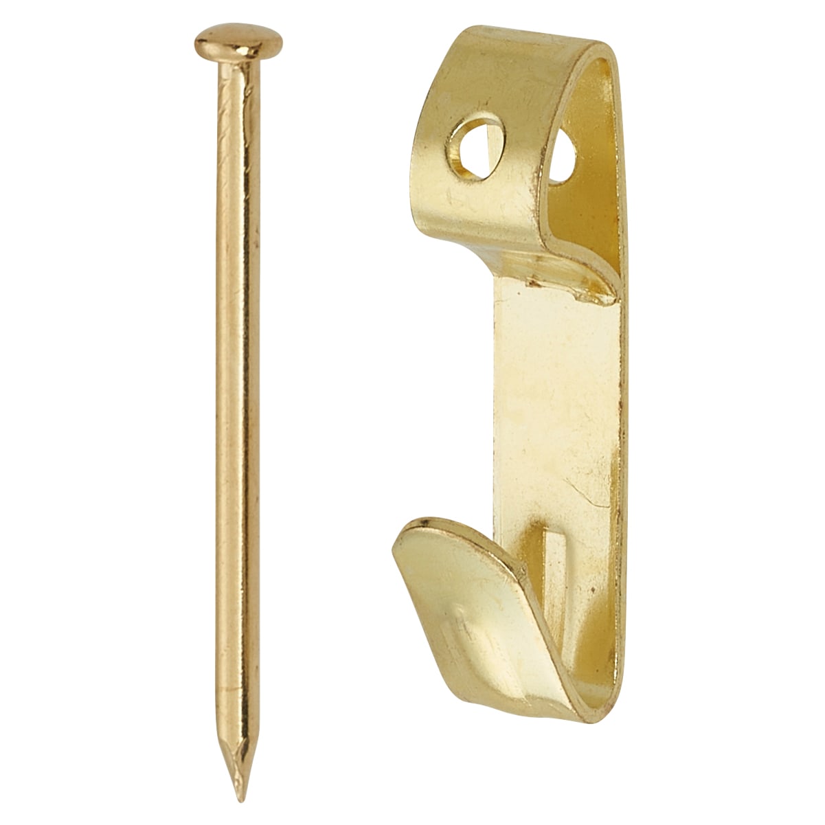 Light Duty Picture Hook - Single - 5 x 24mm - Electro Brass - Pack of 50 - view 2
